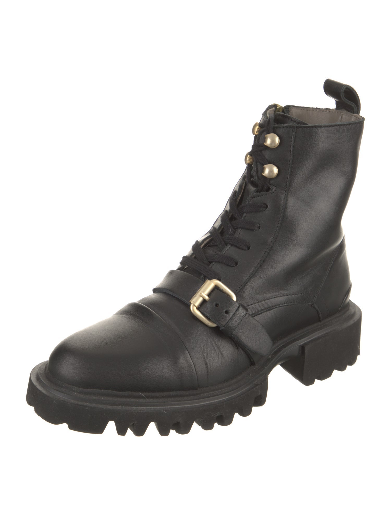 AllSaints Leather Combat Boots