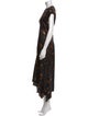 AllSaints Silk Long Dress