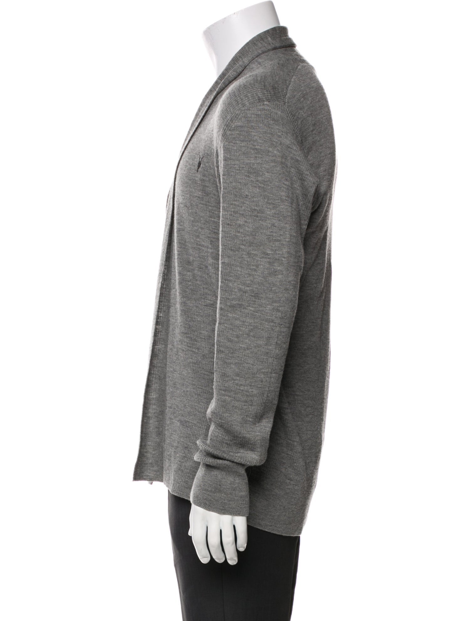 AllSaints Merino Wool Open Front Cardigan