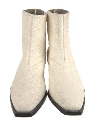 AllSaints Leather Colorblock Pattern Boots