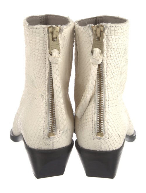 AllSaints Leather Colorblock Pattern Boots