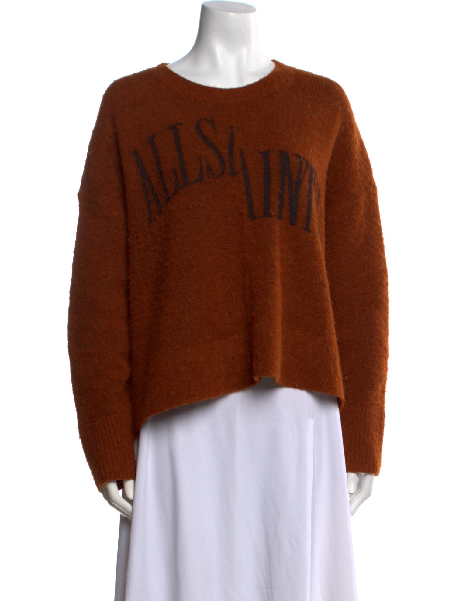 AllSaints Alpaca Printed Sweater