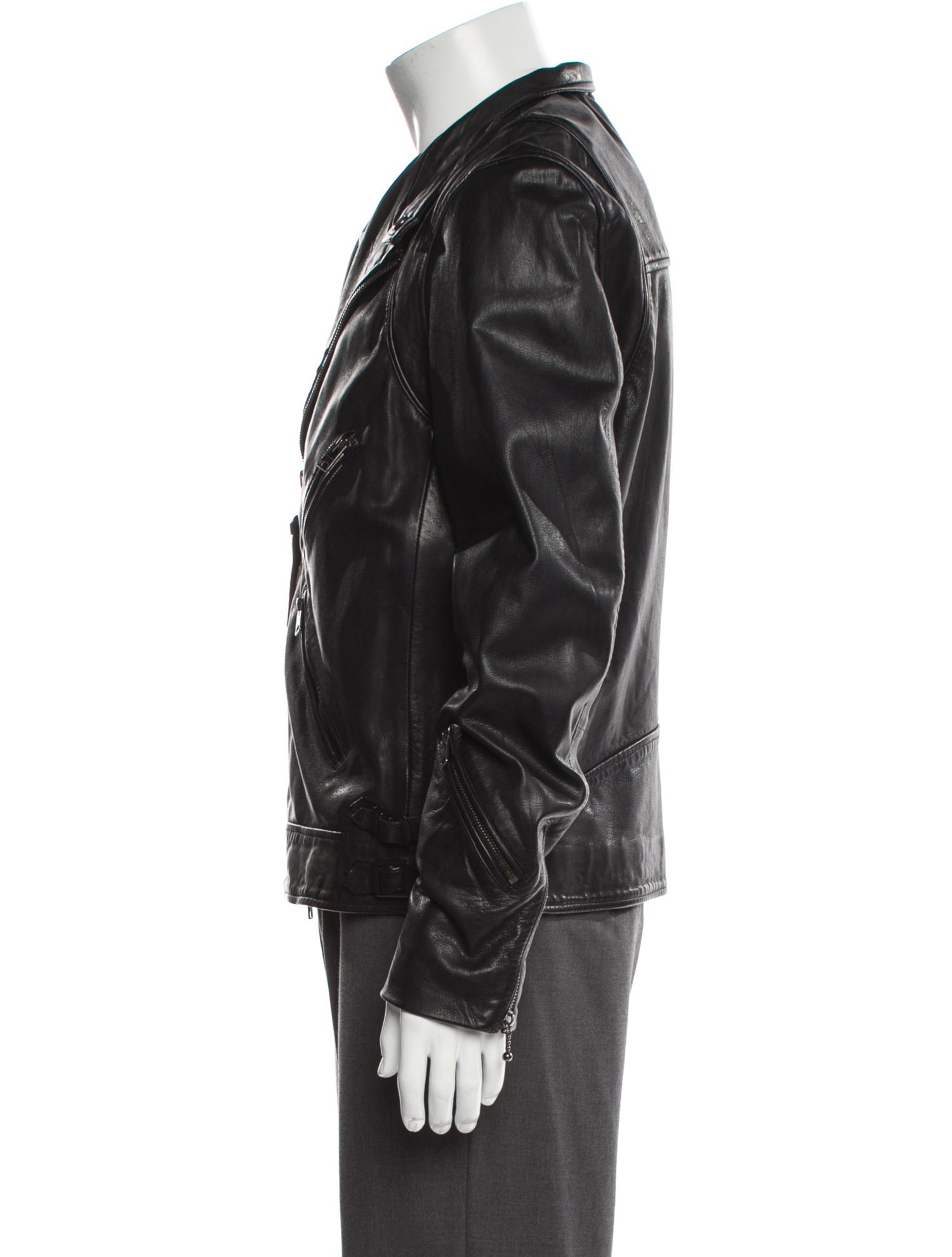 AllSaints Lamb Leather Moto Jacket