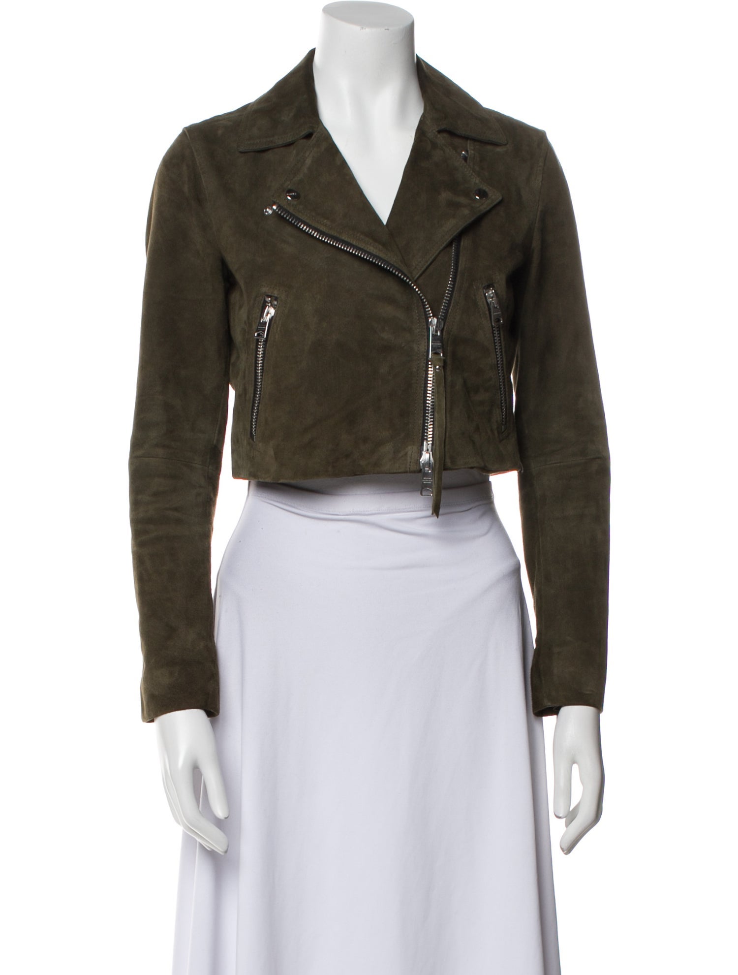 AllSaints Suede Biker Jacket