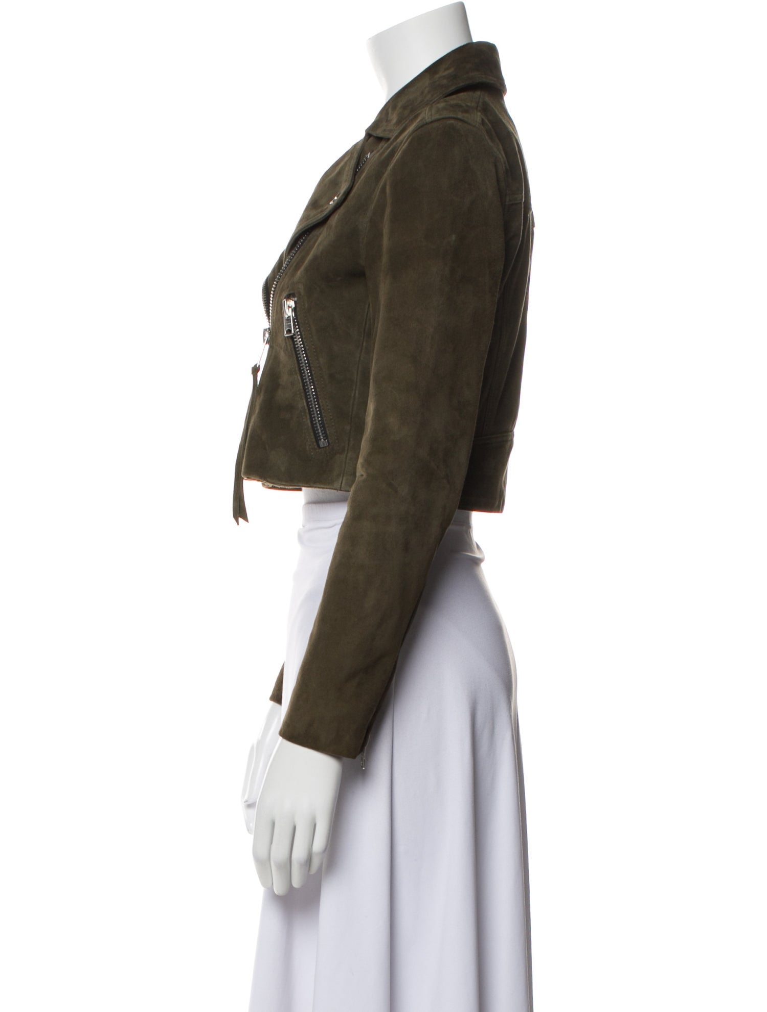 AllSaints Suede Biker Jacket