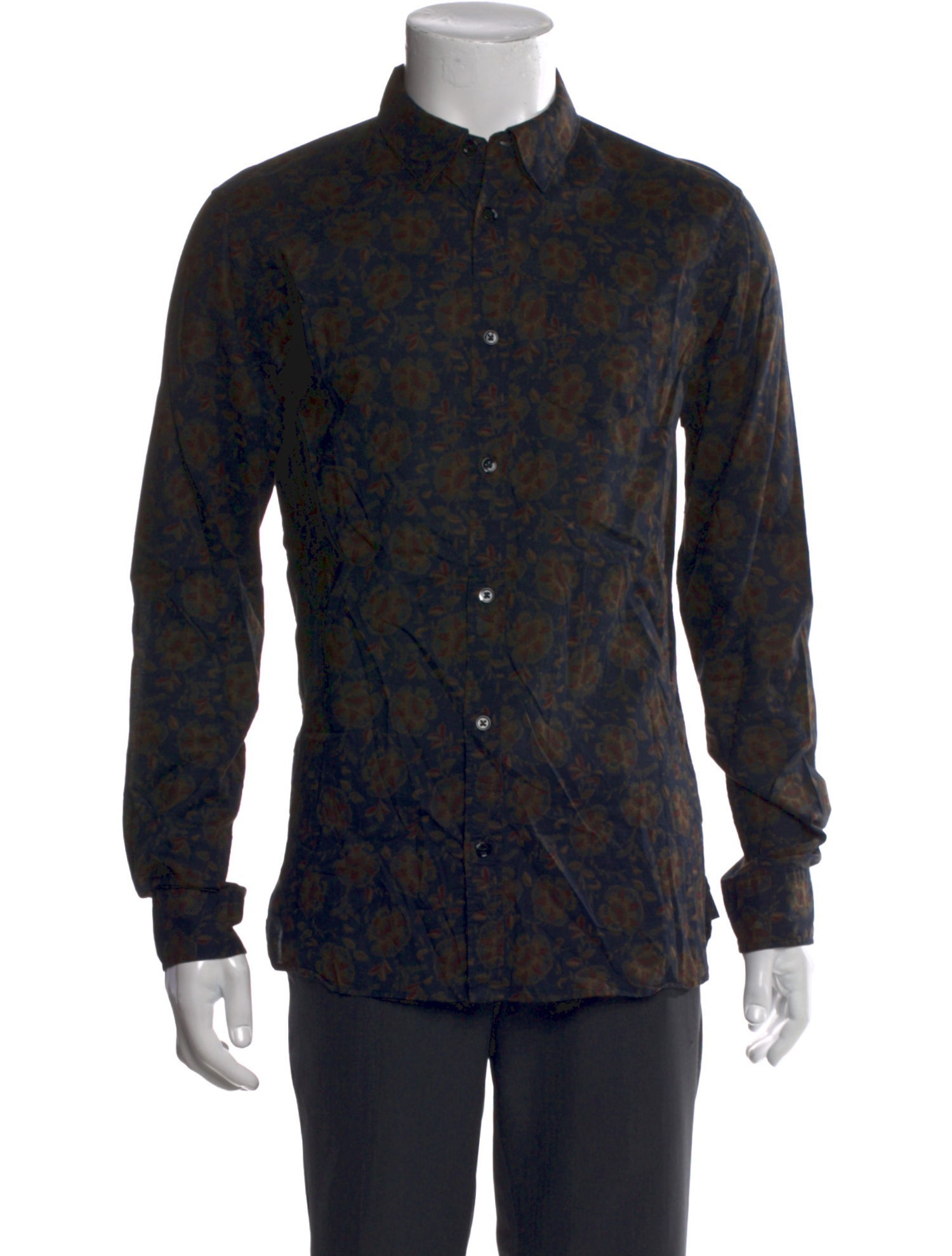 AllSaints Printed Long Sleeve Shirt
