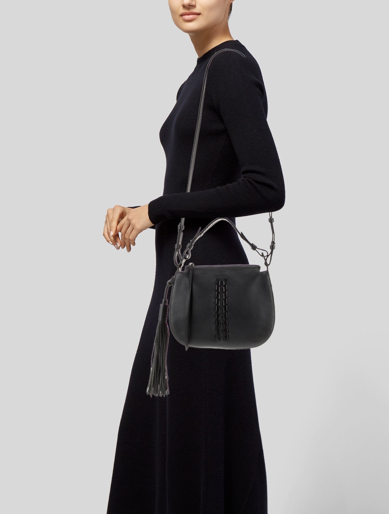 AllSaints Leather Messenger Bag