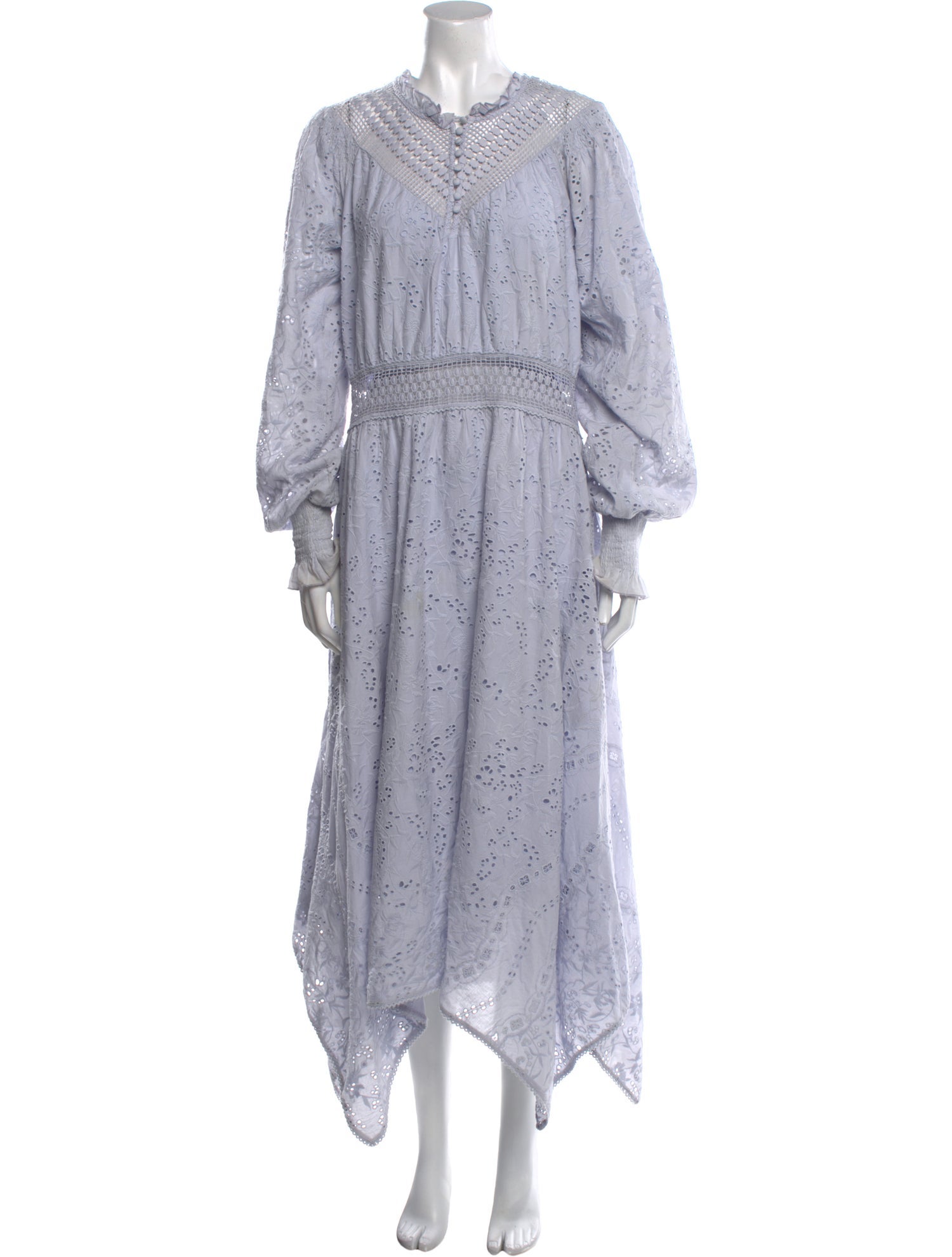 AllSaints Lace Pattern Midi Length Dress