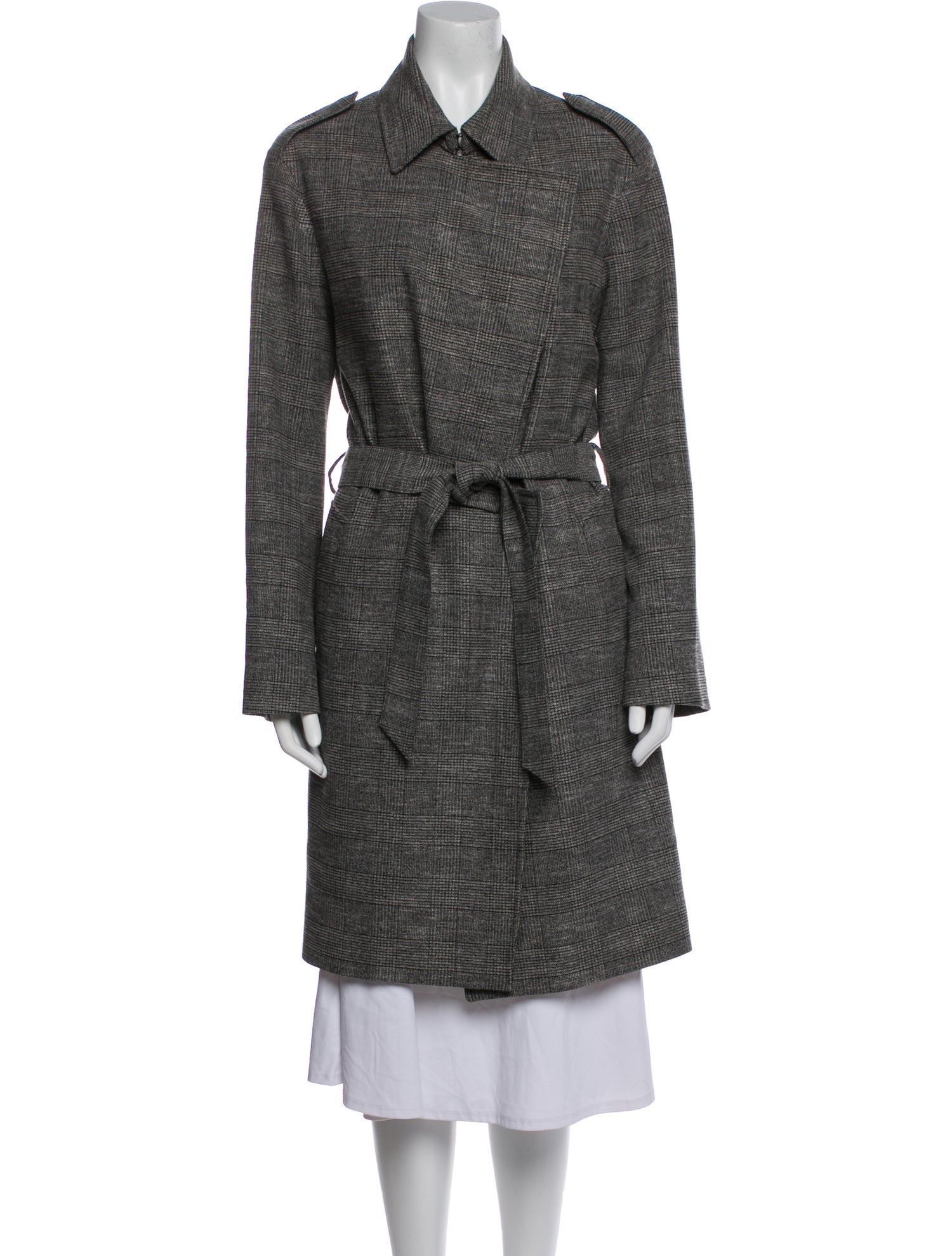 AllSaints Plaid Print Coat