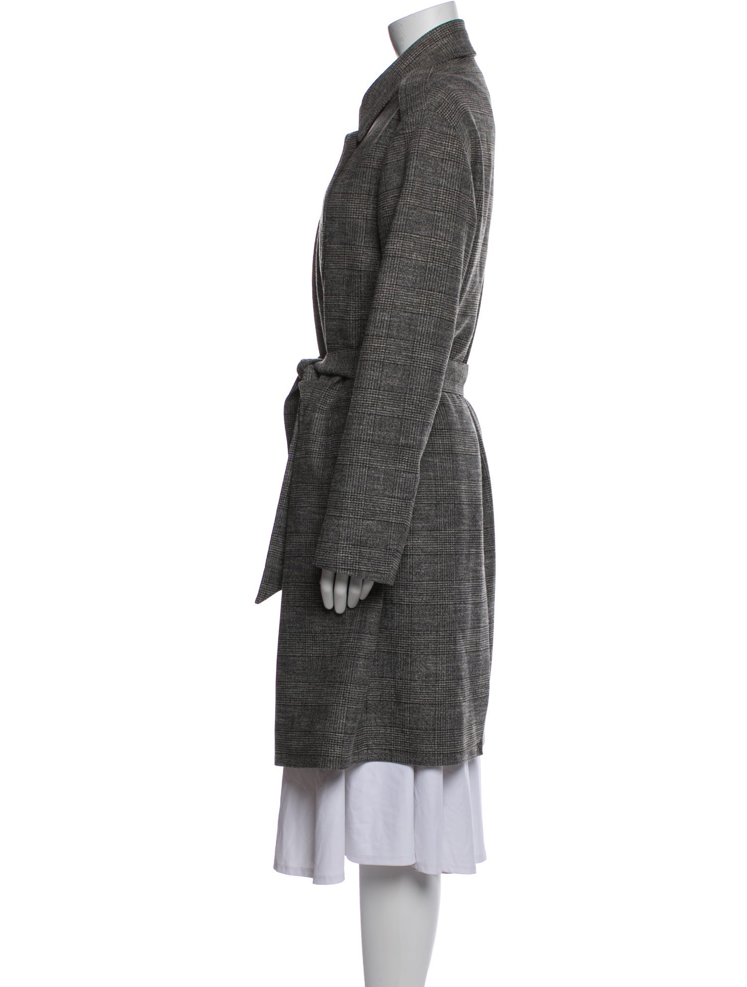 AllSaints Plaid Print Coat