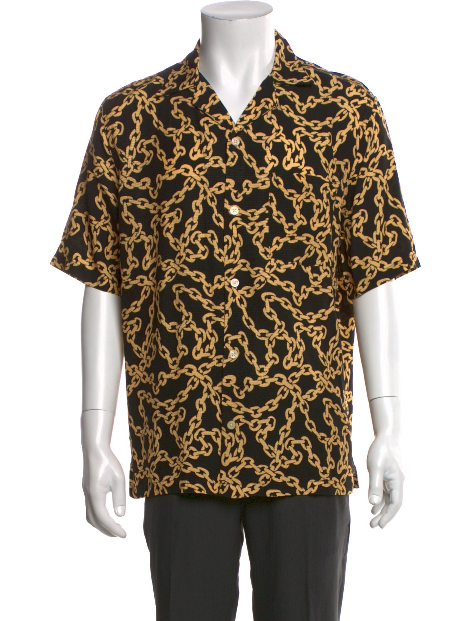 AllSaints Floral Print Short Sleeve Shirt