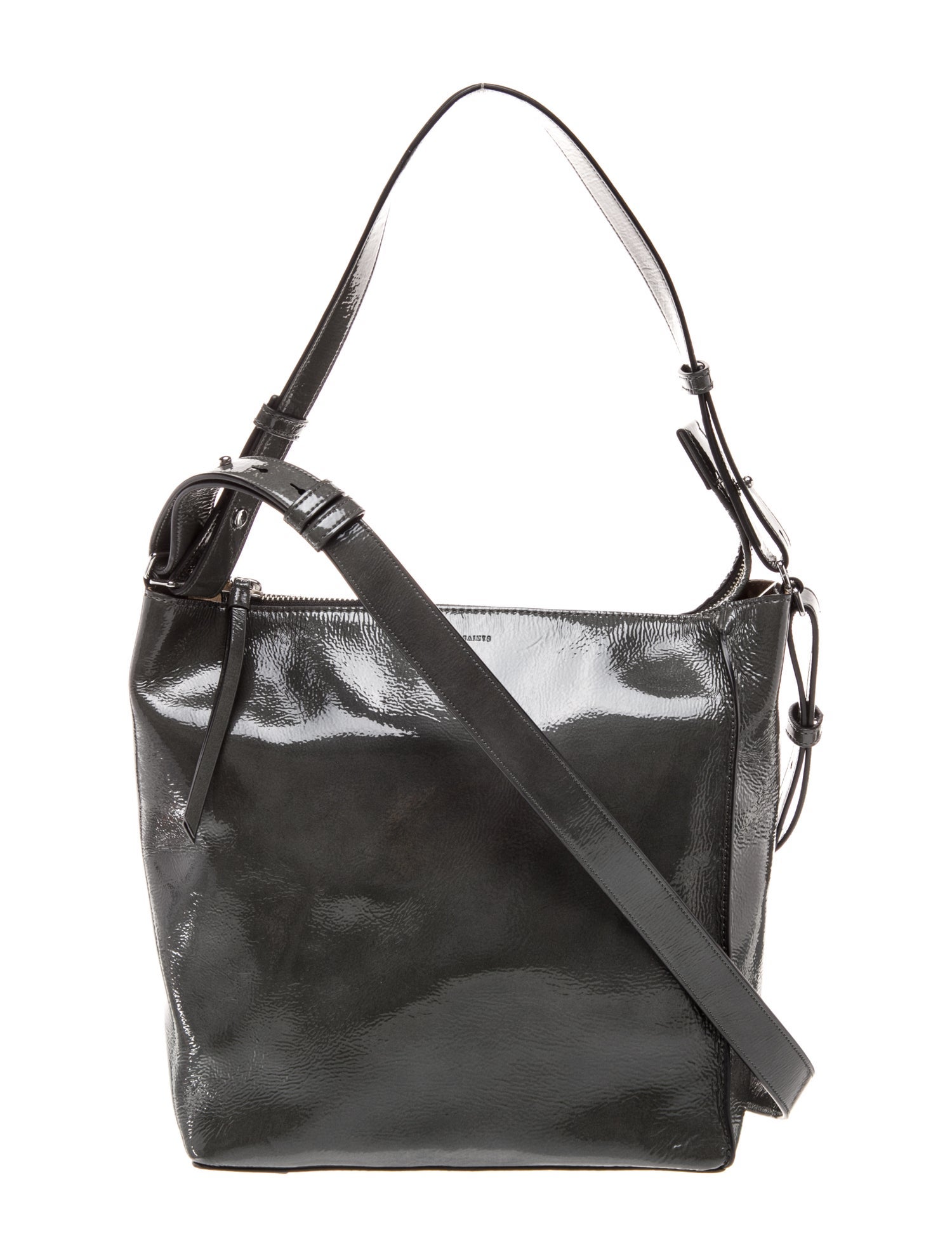 AllSaints Patent Leather Shoulder Bag