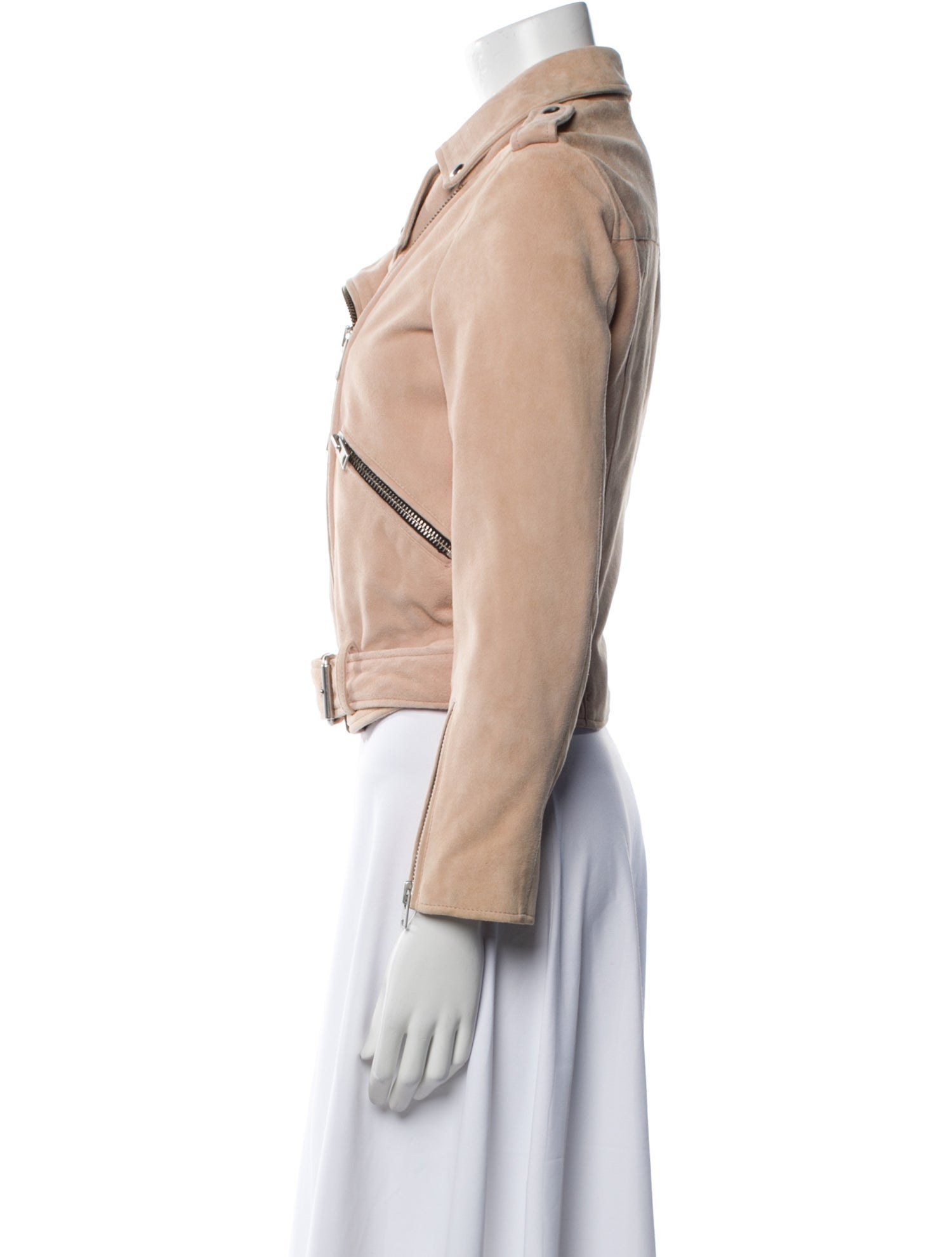 AllSaints Lamb Leather Biker Jacket