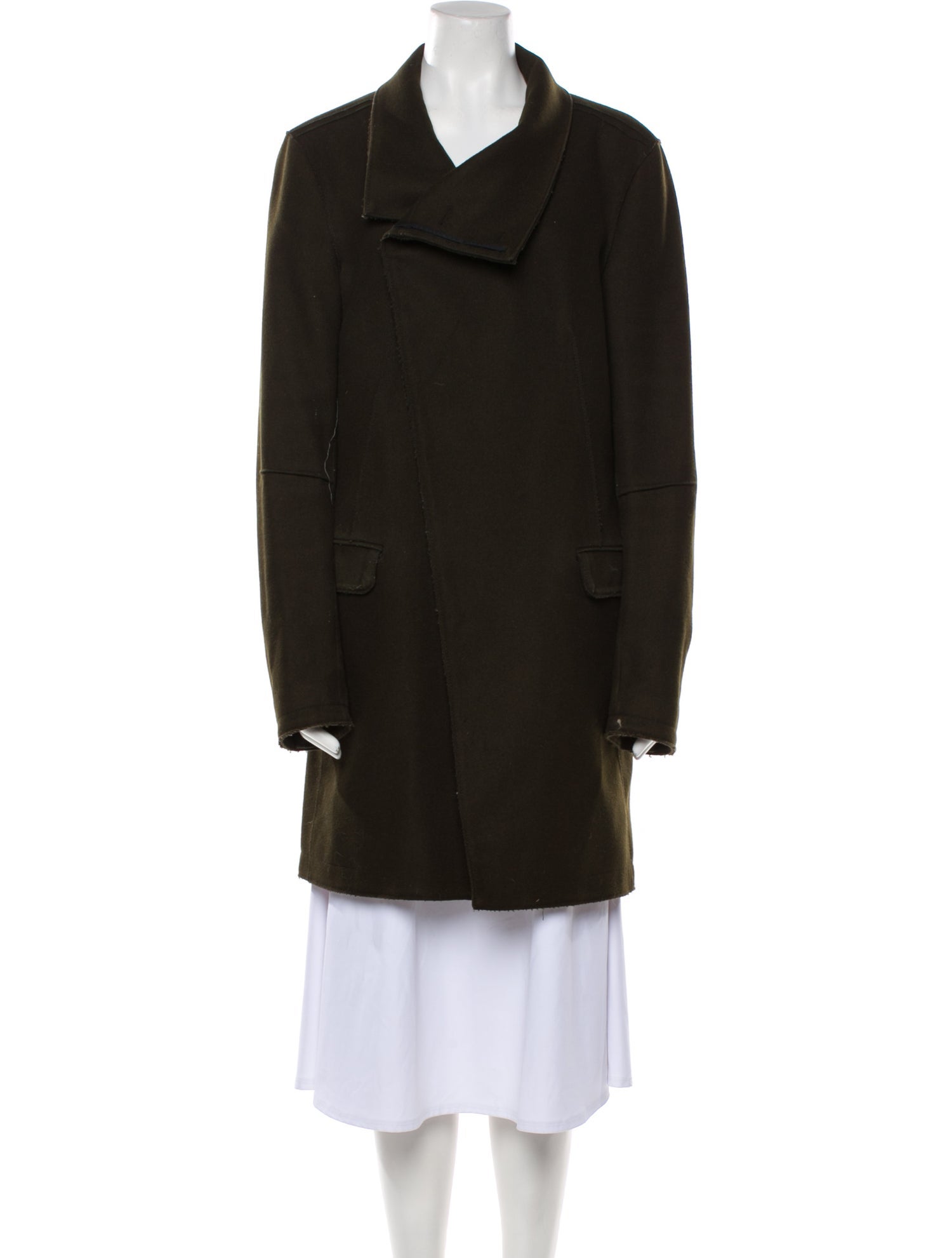 AllSaints Wool Peacoat