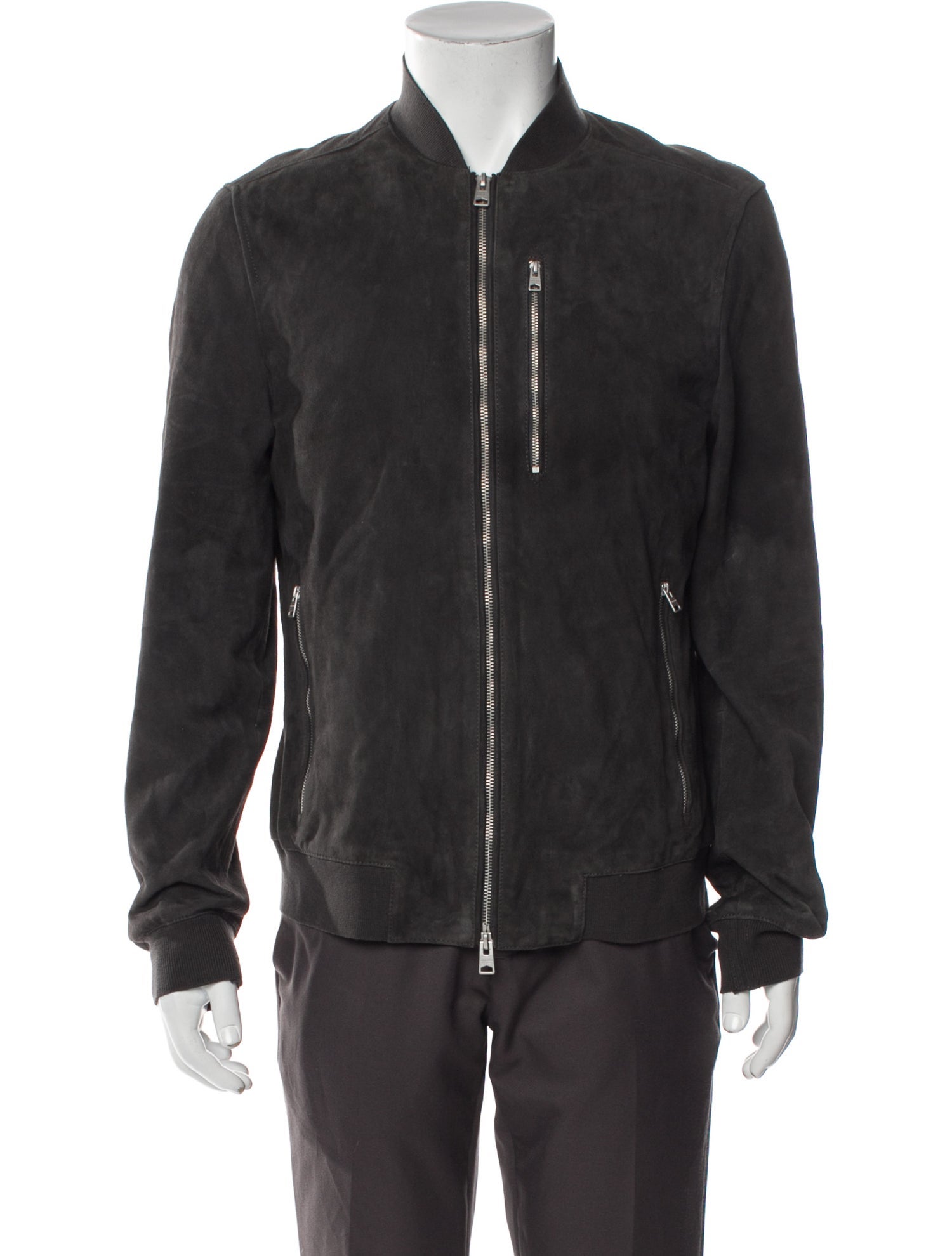 AllSaints Suede Bomber Jacket
