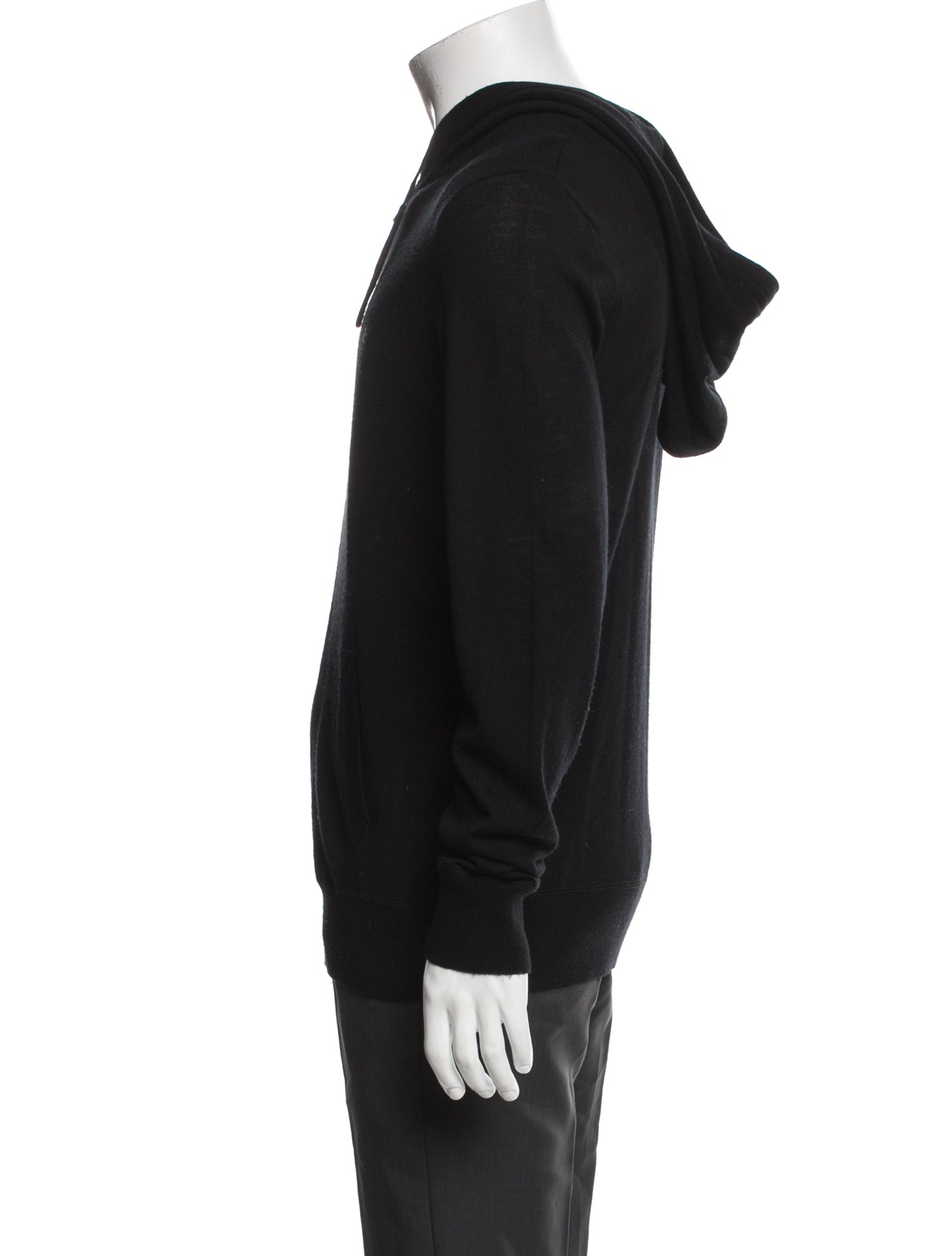 AllSaints Merino Wool Crew Neck Hoodie