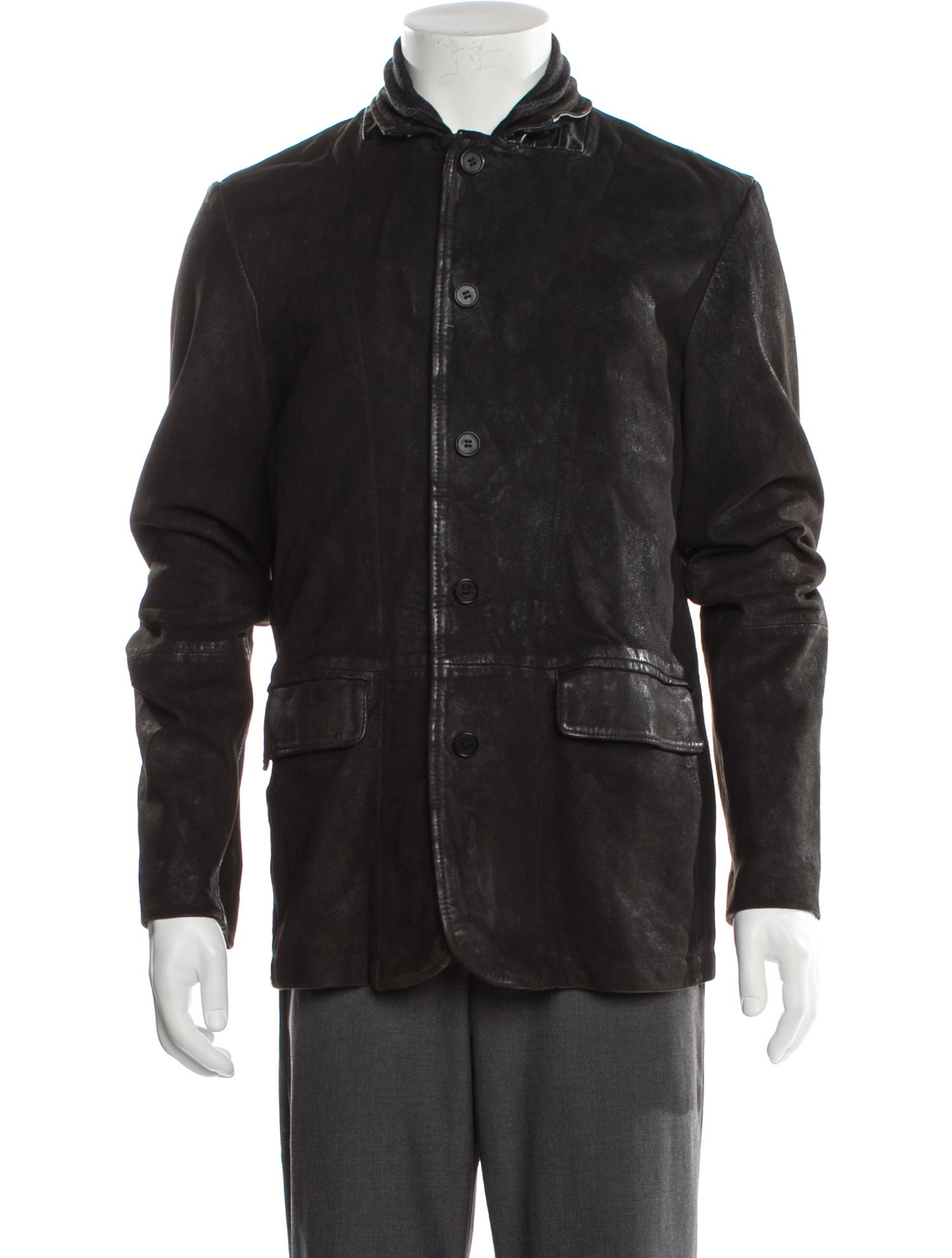 AllSaints Suede Utility Jacket