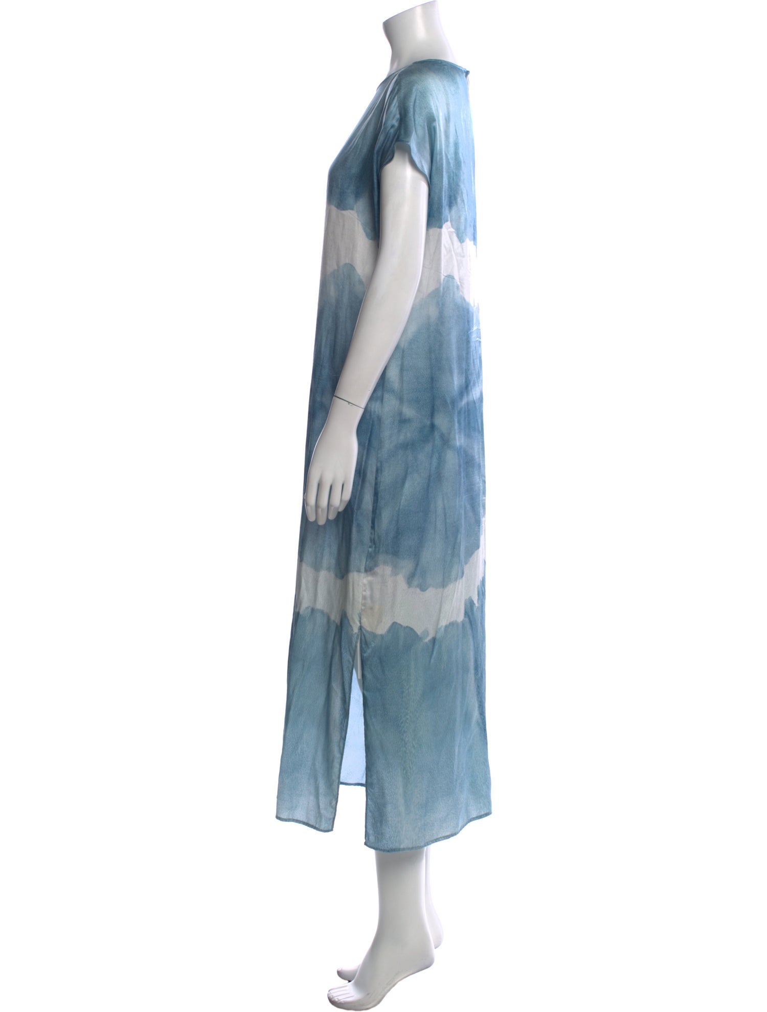 AllSaints Tie-Dye Print Long Dress