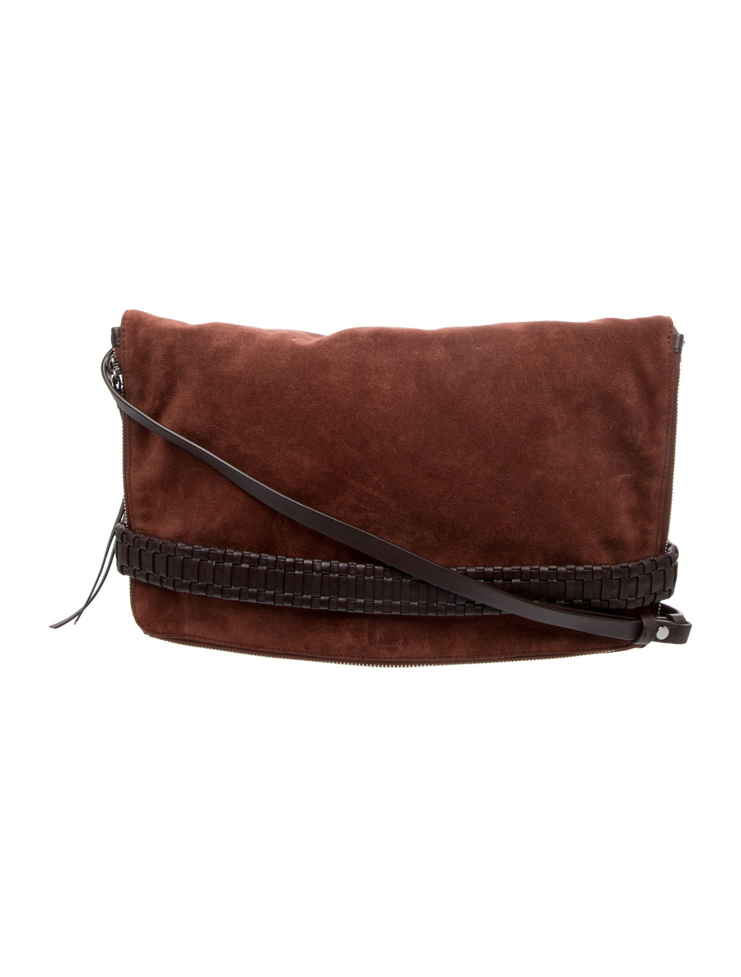 AllSaints Suede Crossbody Bag