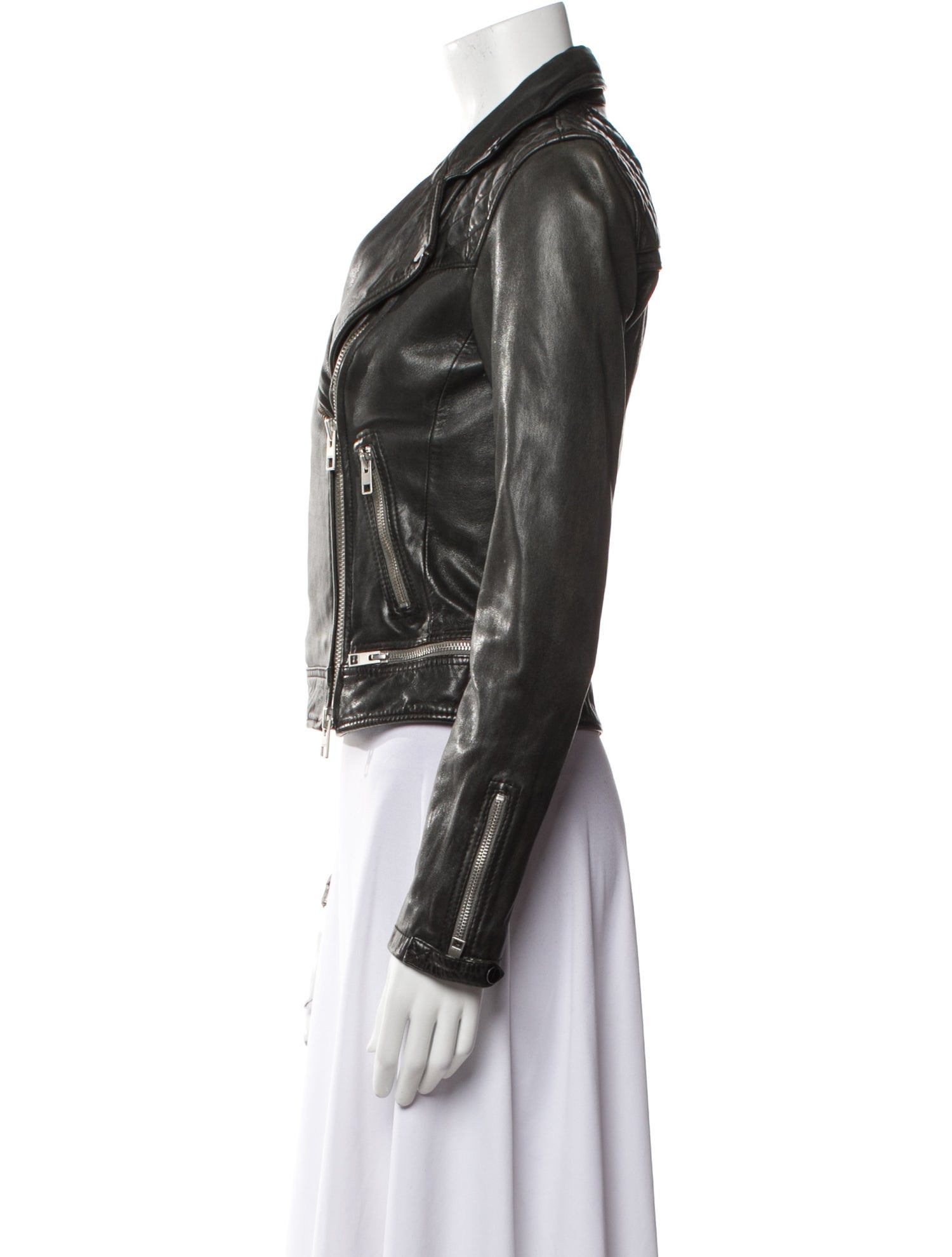 AllSaints Leather Biker Jacket
