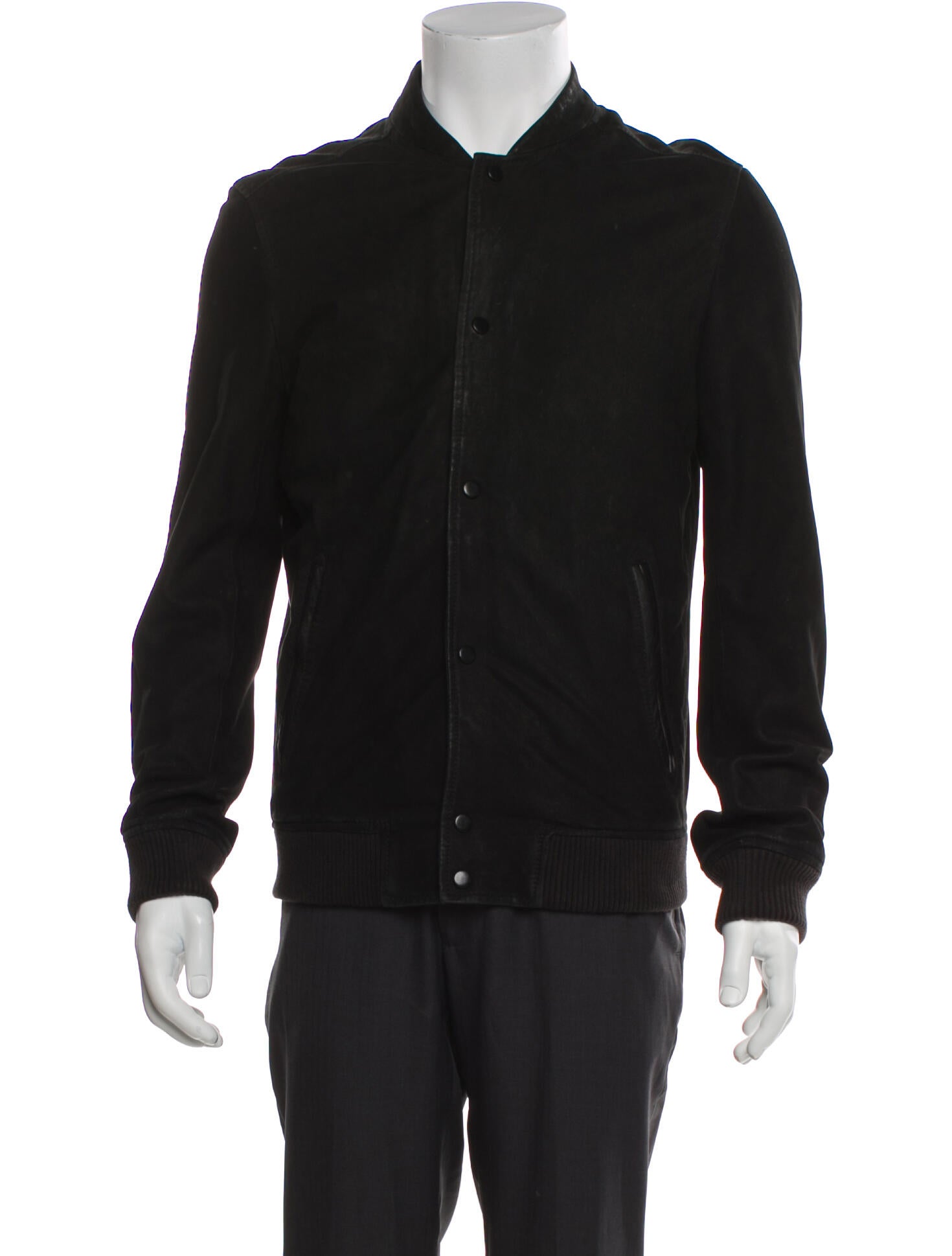 AllSaints Leather Bomber Jacket