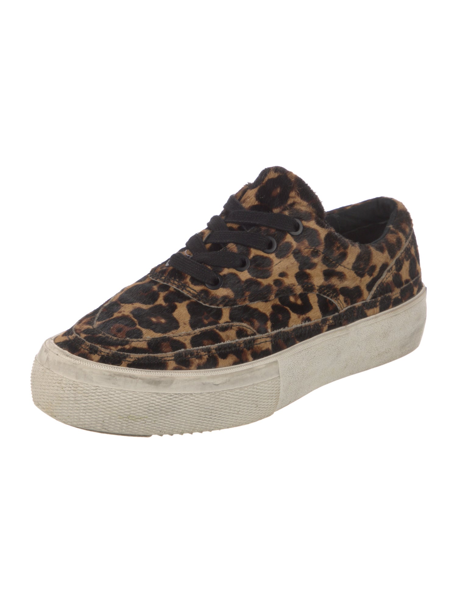 AllSaints Ponyhair Animal Print Sneakers