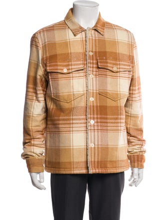 AllSaints Plaid Print Moto Jacket