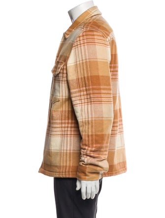 AllSaints Plaid Print Moto Jacket