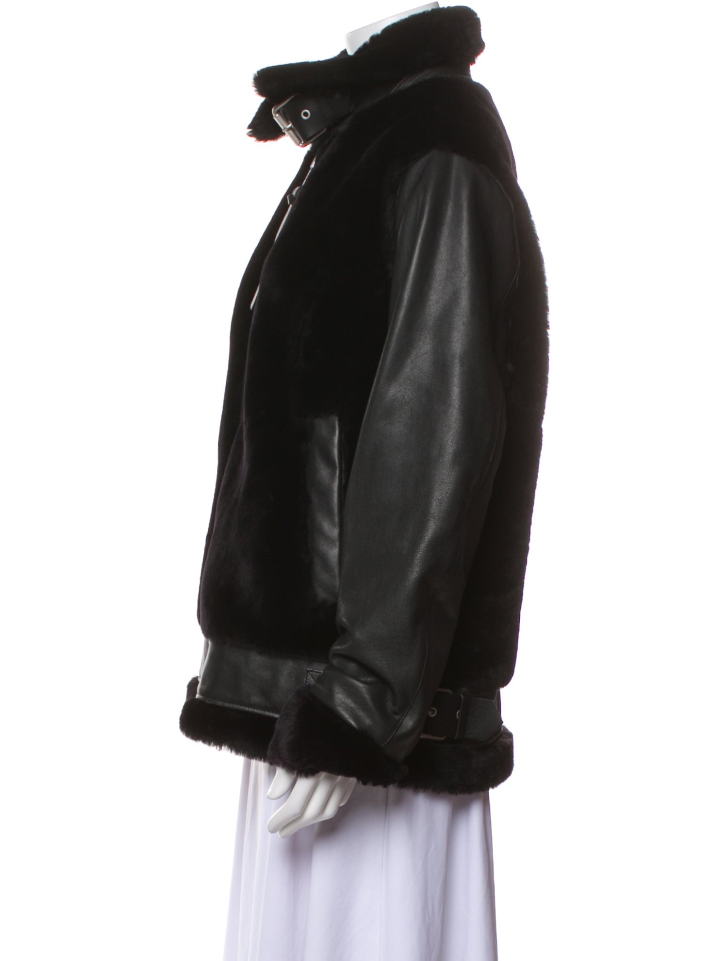 AllSaints Lambskin Faux Fur Coat