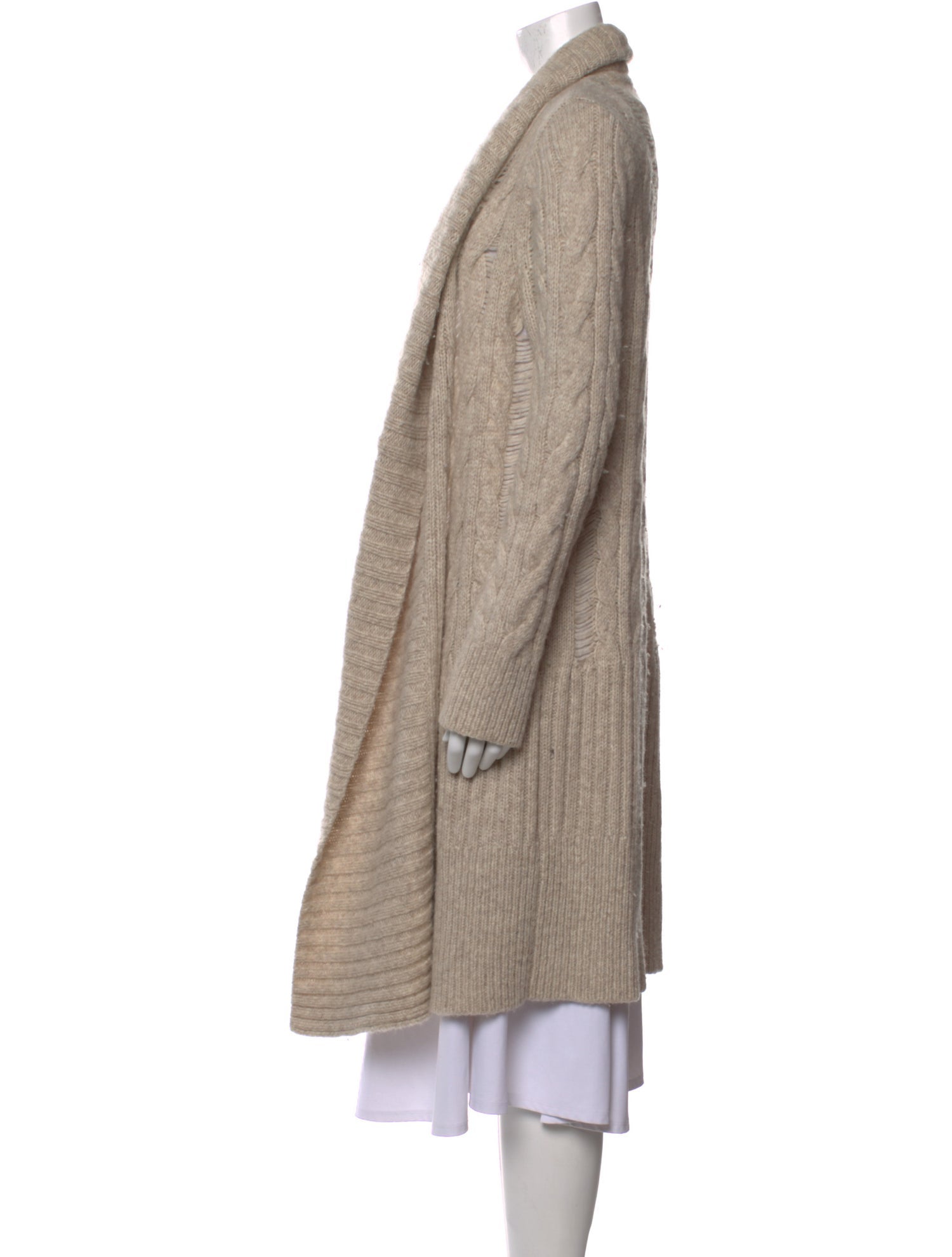 AllSaints Baby Alpaca Open Front Sweater