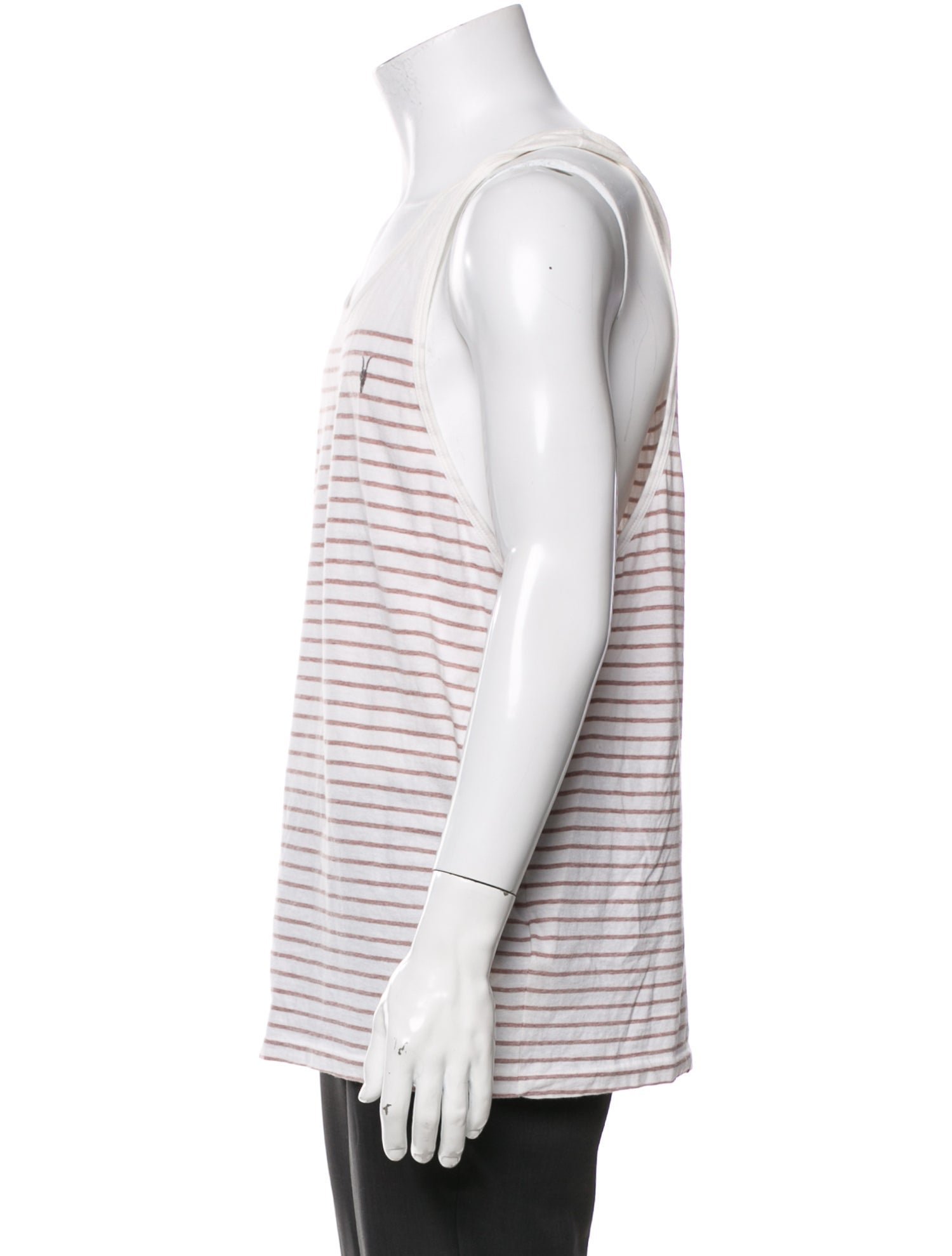 AllSaints Striped Scoop Neck T-Shirt