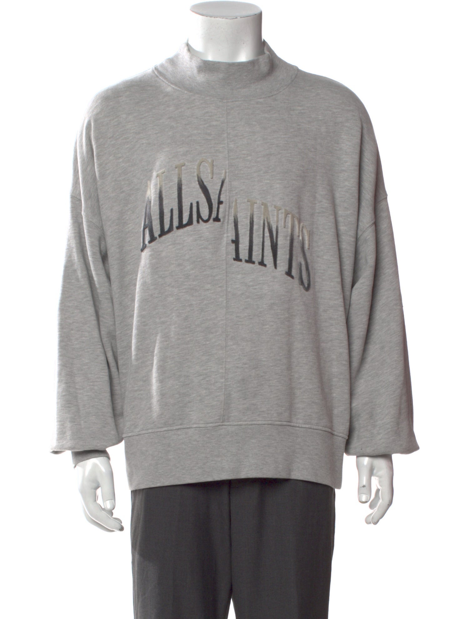 AllSaints Graphic Print Crew Neck Sweatshirt