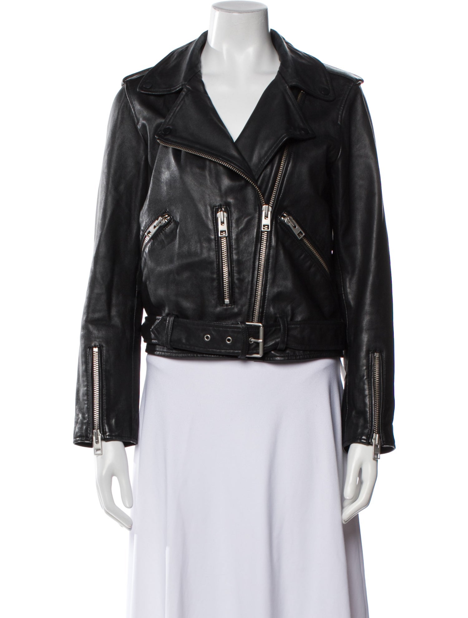 AllSaints Faux Leather Biker Jacket