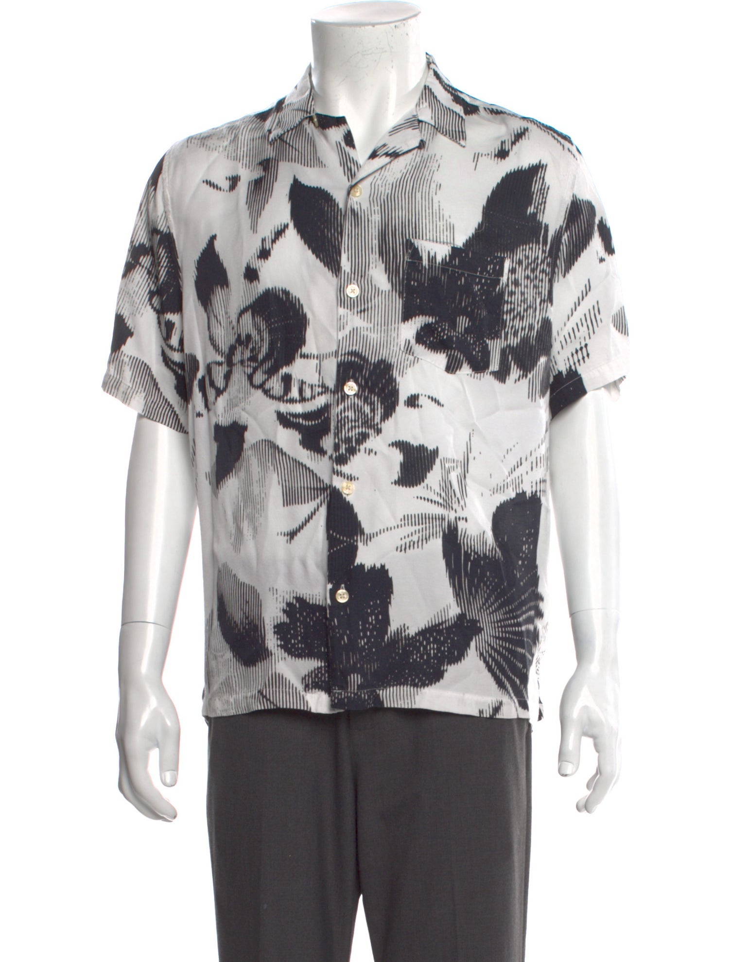 AllSaints Printed Short Sleeve Shirt