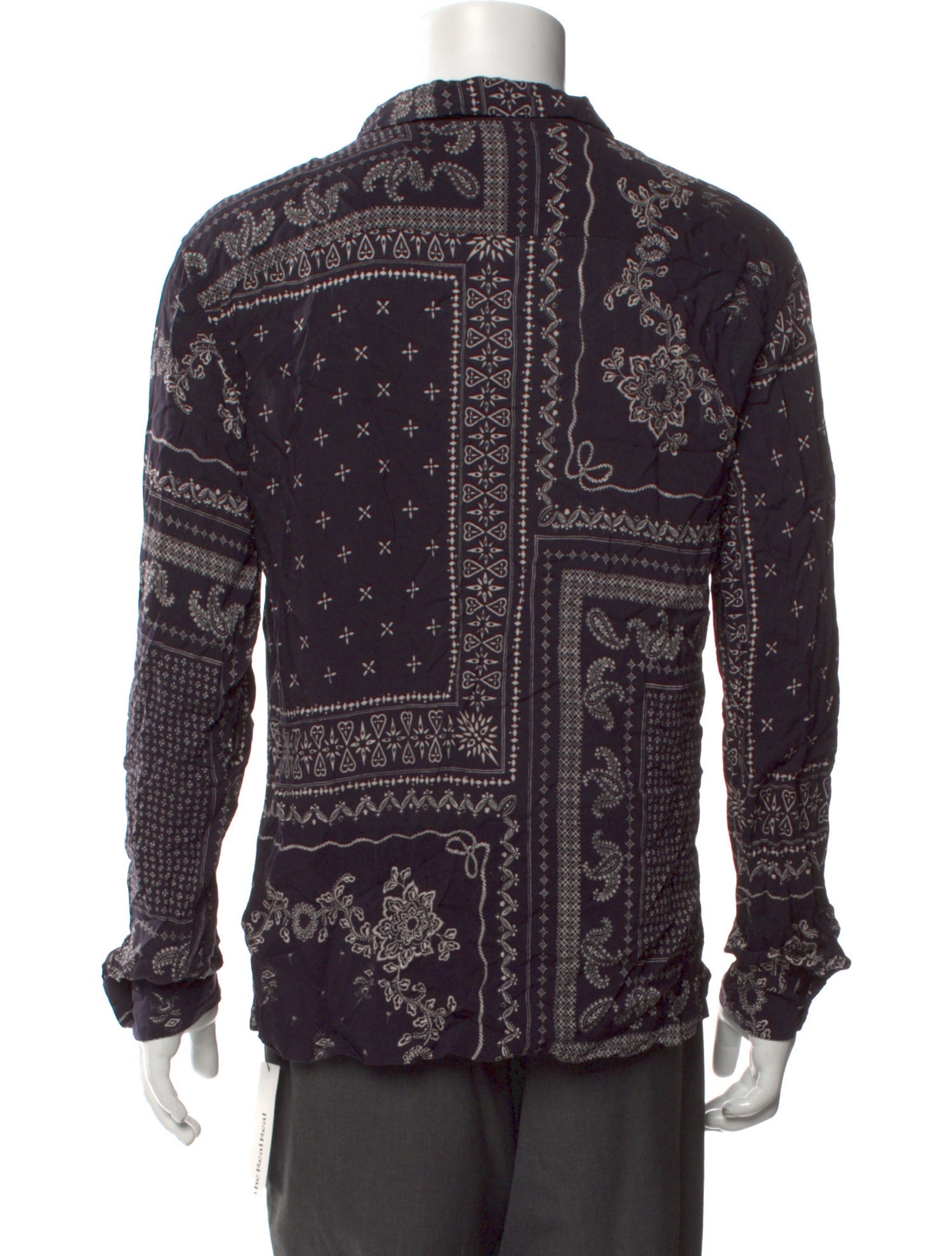 AllSaints Floral Print Long Sleeve Shirt