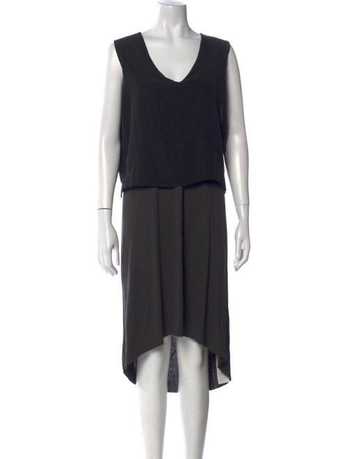 AllSaints V-Neck Midi Length Dress