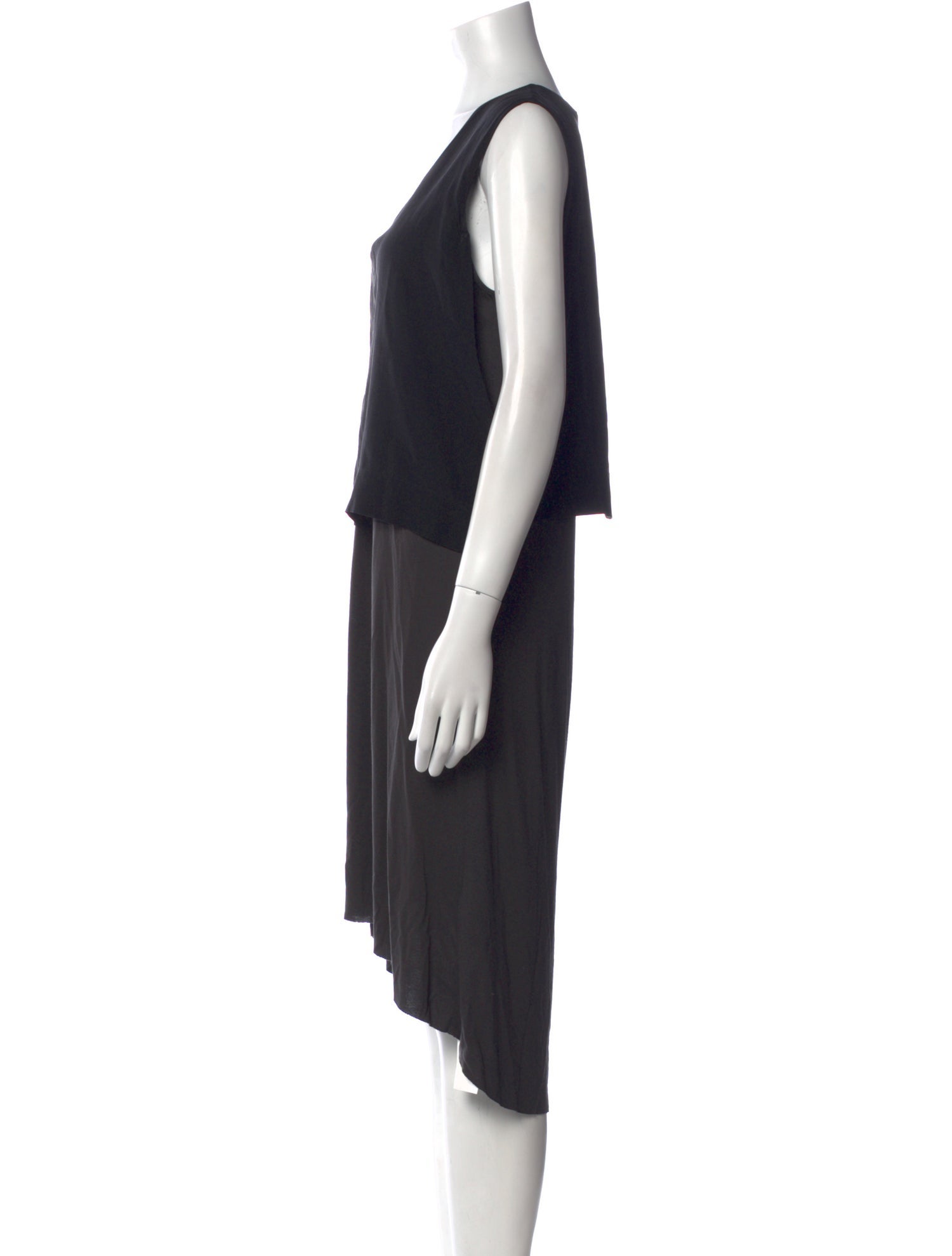 AllSaints V-Neck Midi Length Dress