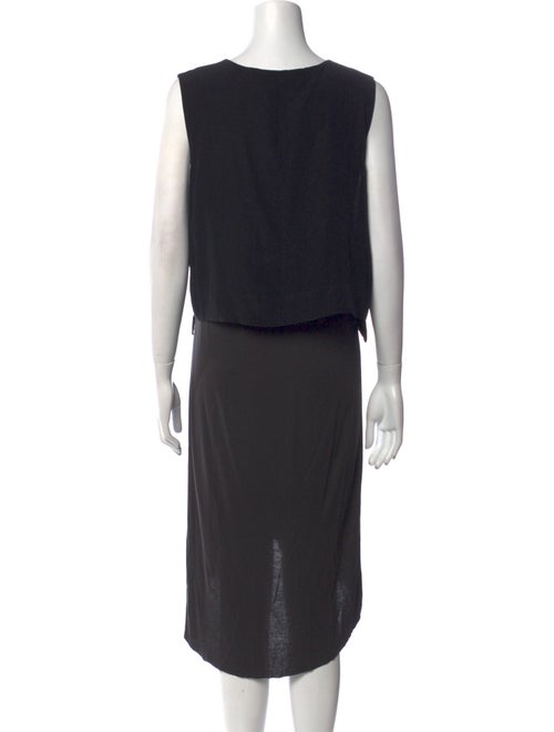 AllSaints V-Neck Midi Length Dress