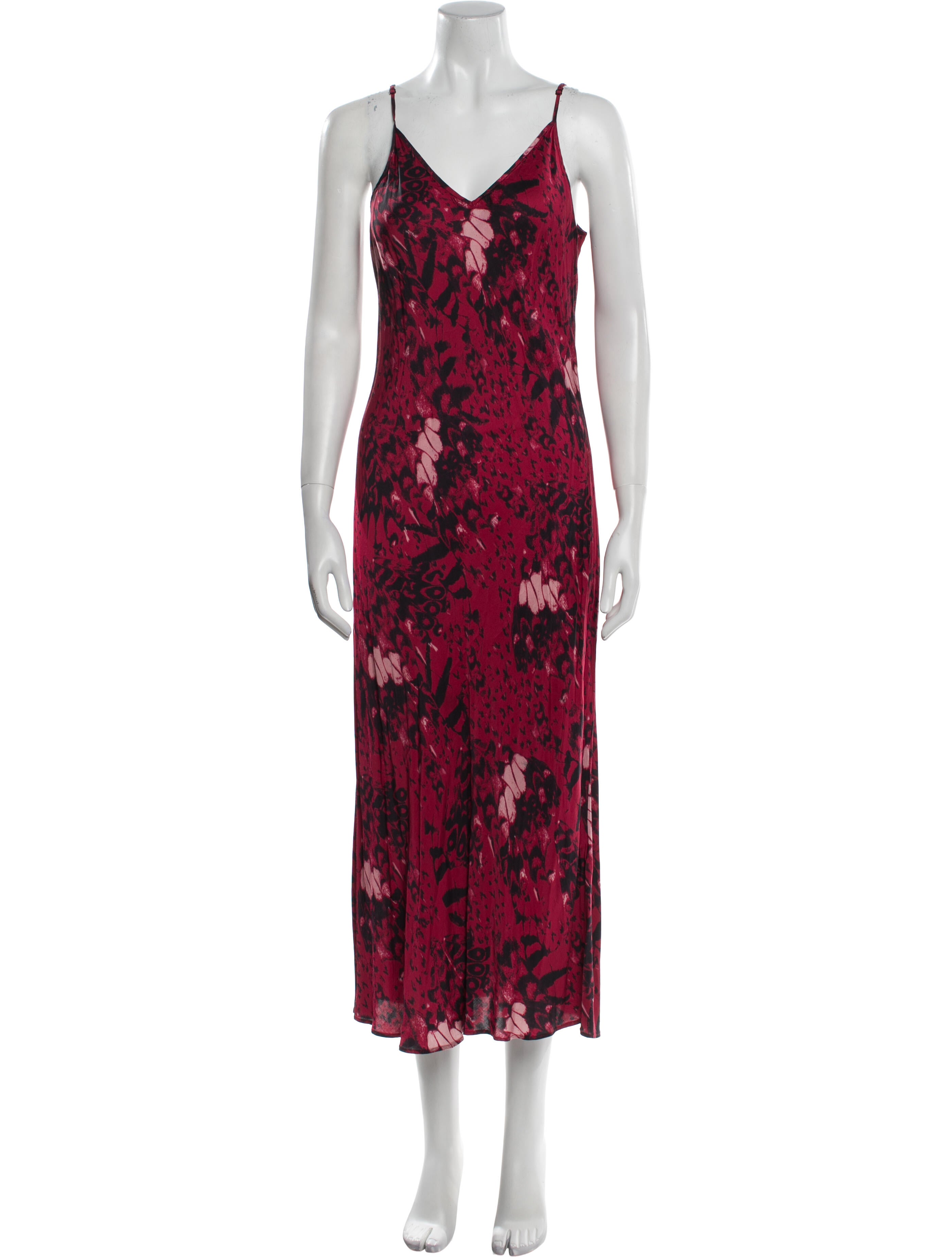 AllSaints Floral Print Long Dress