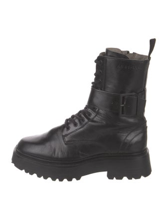 AllSaints Leather Combat Boots