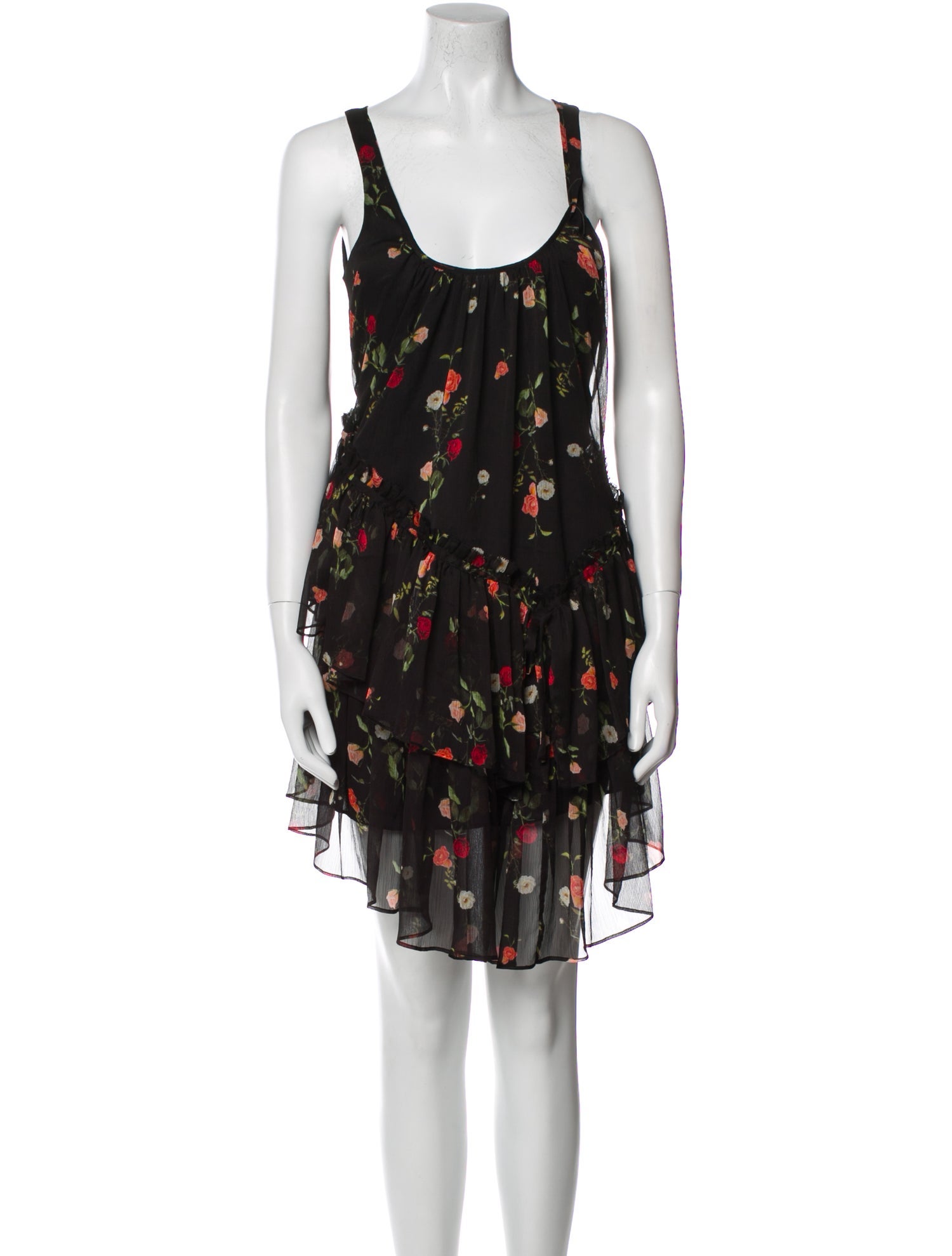 AllSaints Floral Print Knee-Length Dress