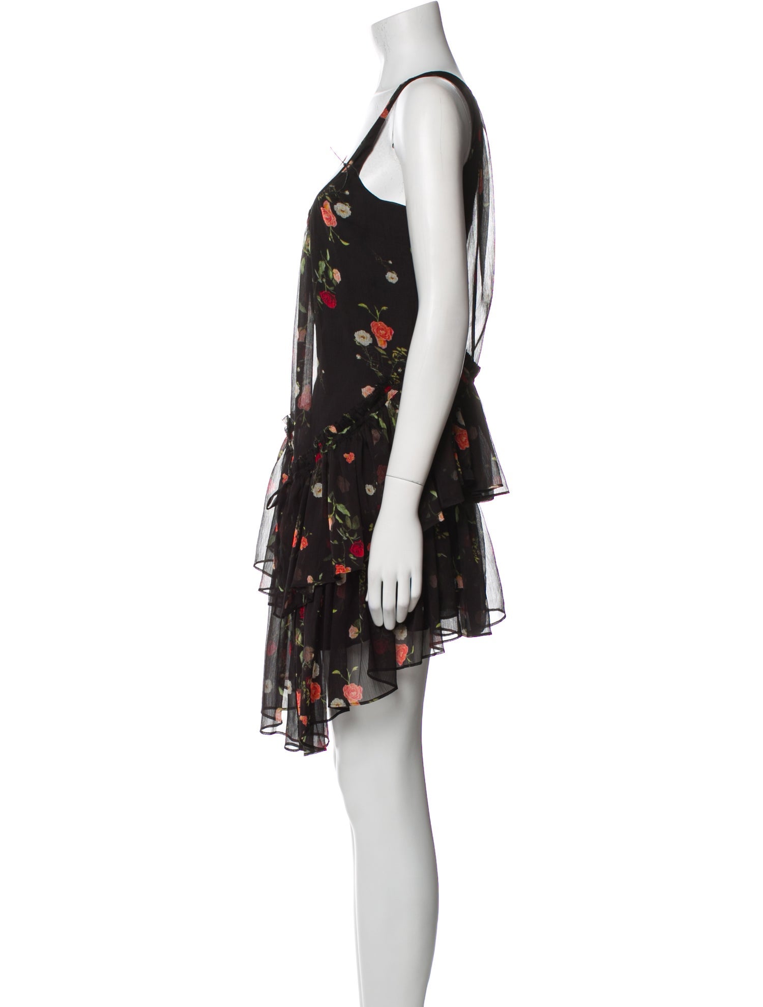 AllSaints Floral Print Knee-Length Dress