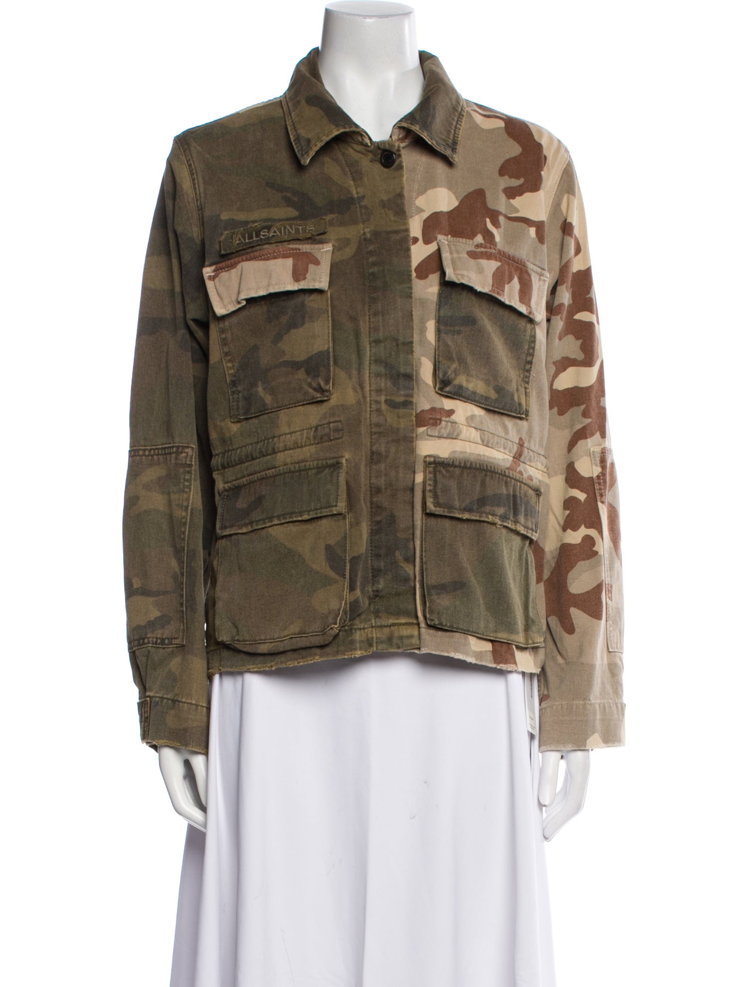 AllSaints Printed Utility Jacket