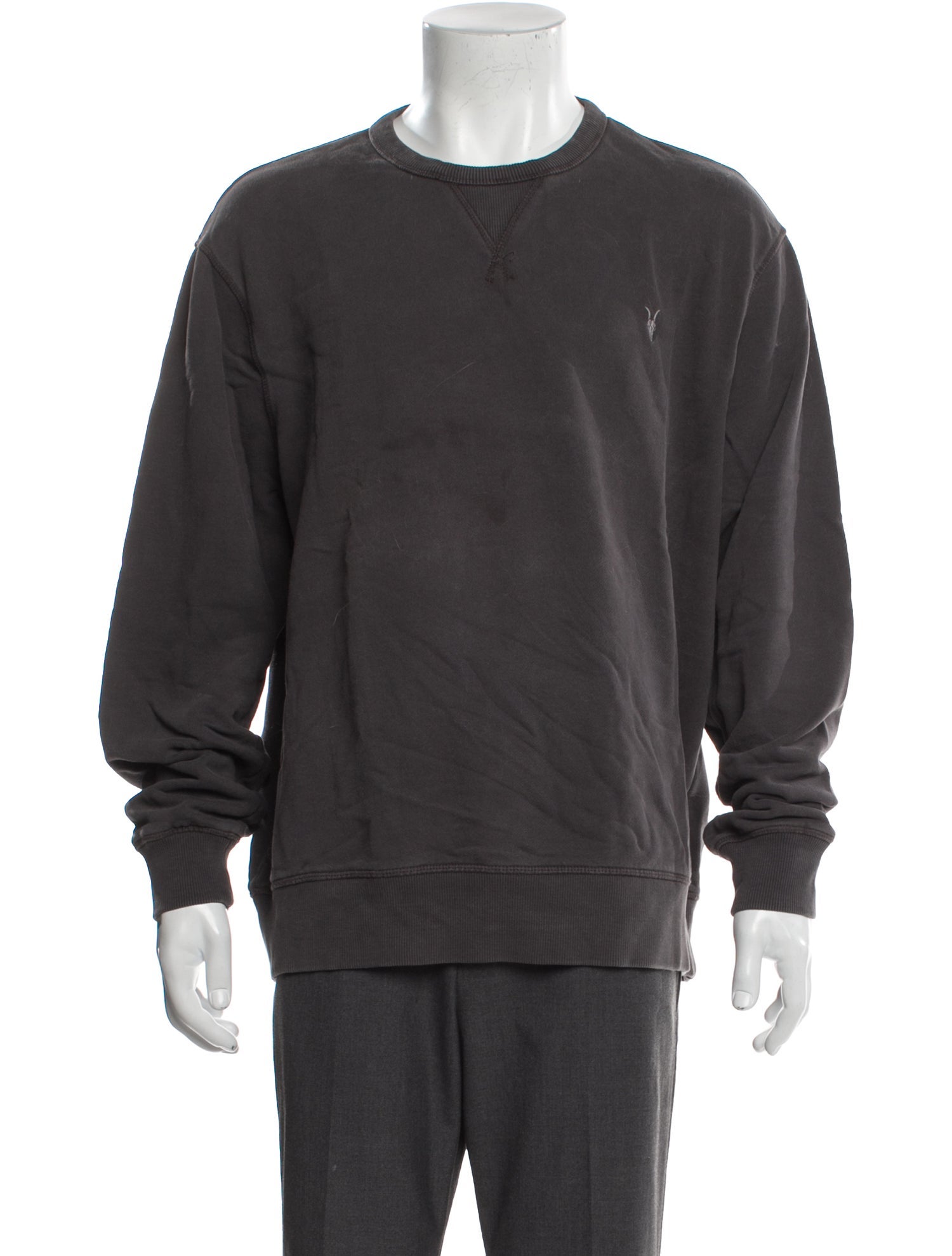 AllSaints Crew Neck Long Sleeve Pullover