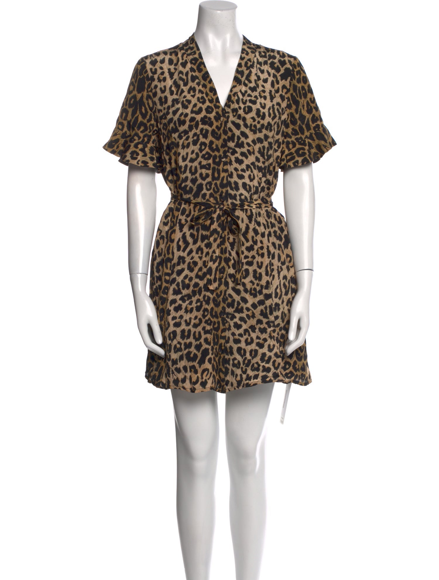 AllSaints Animal Print Mini Dress