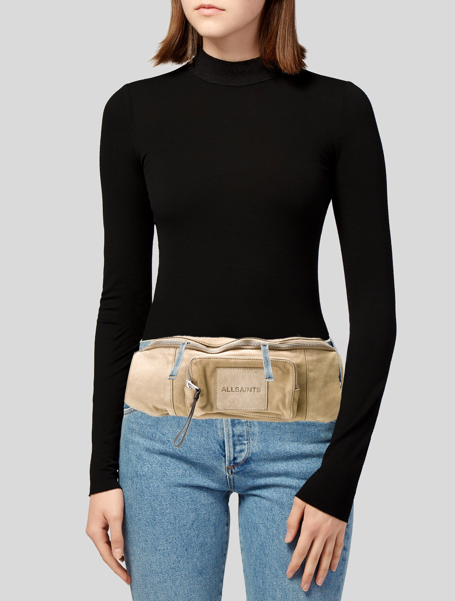 AllSaints Suede Belt Bag