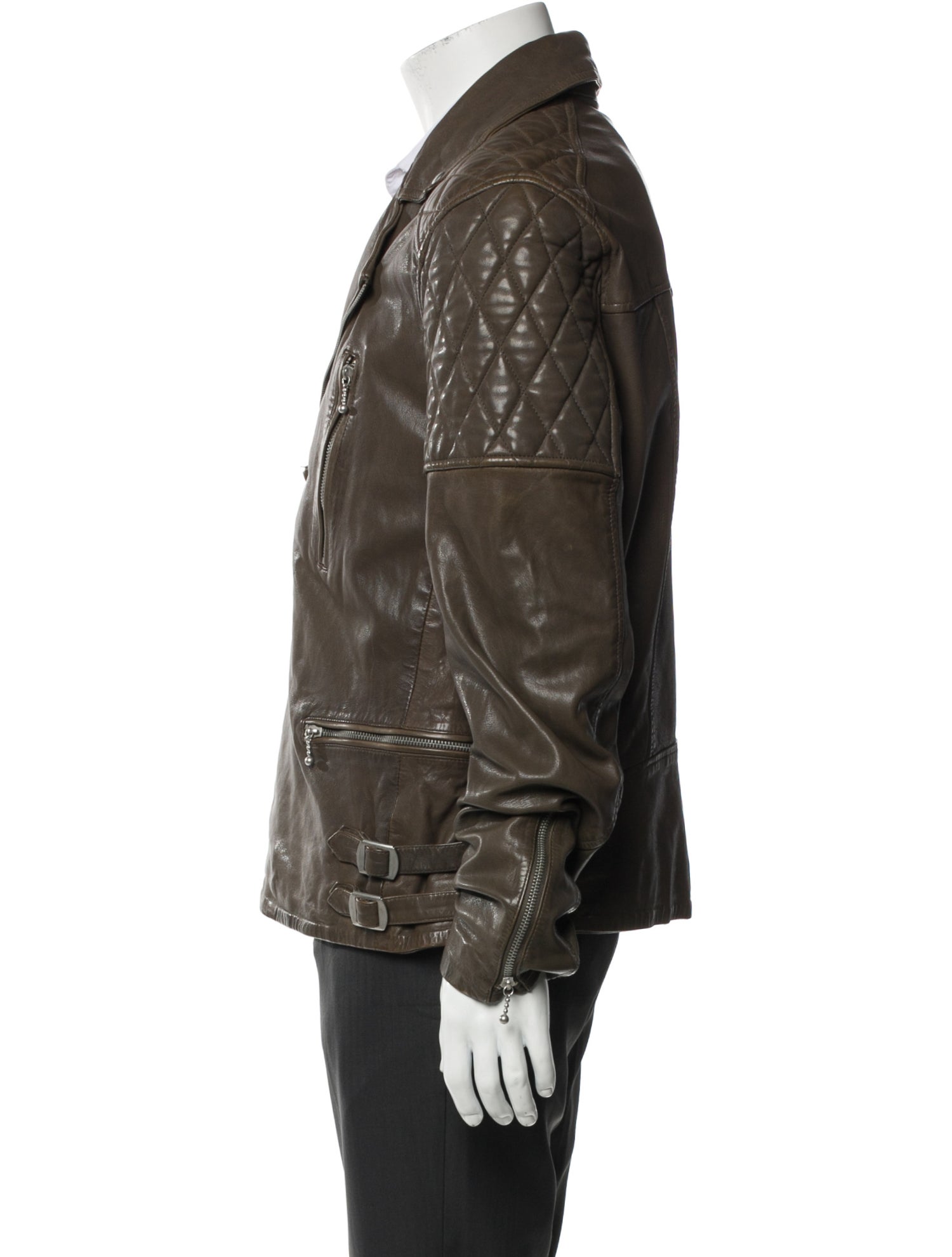 AllSaints Lamb Leather Moto Jacket