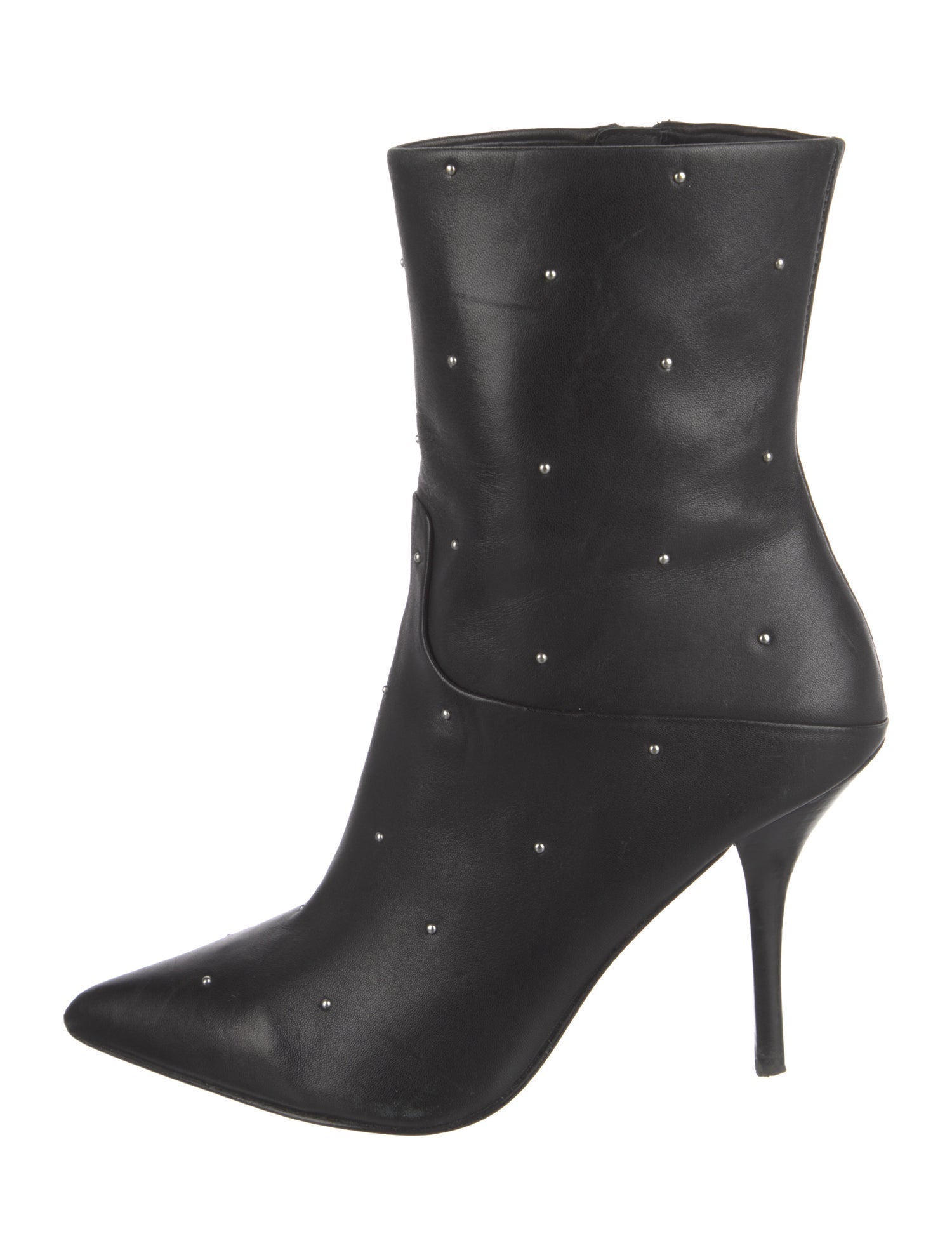 AllSaints Leather Studded Accents Boots