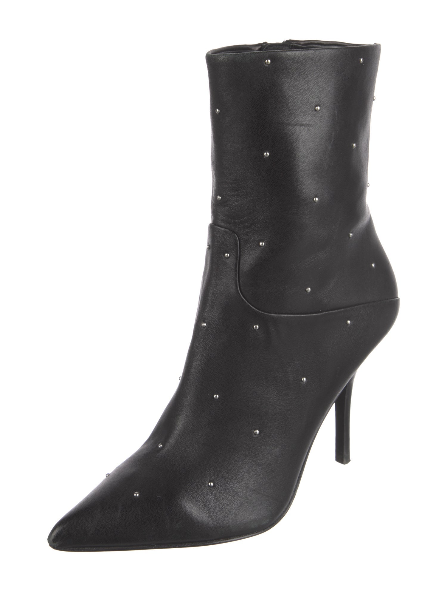AllSaints Leather Studded Accents Boots