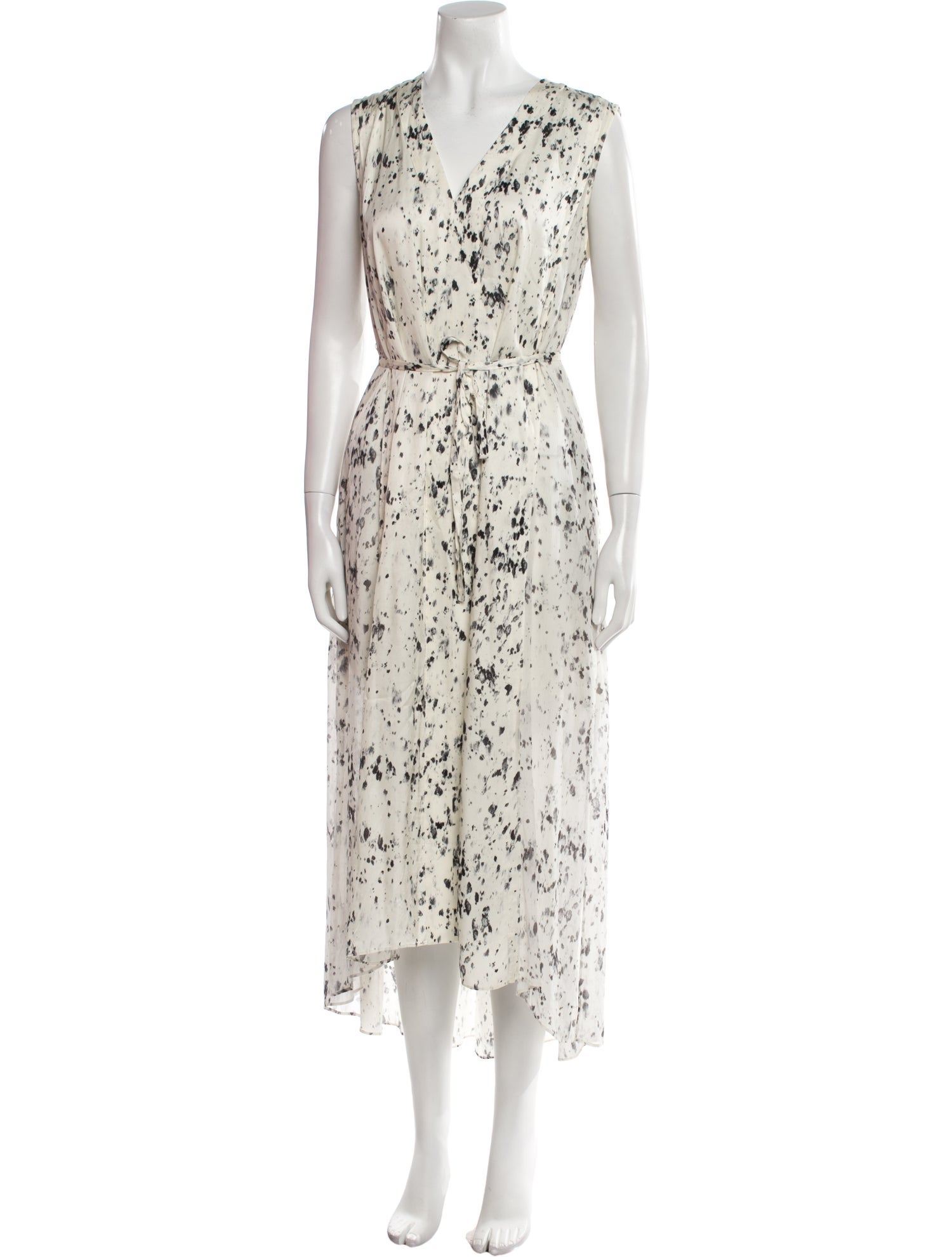 AllSaints Printed Midi Length Dress
